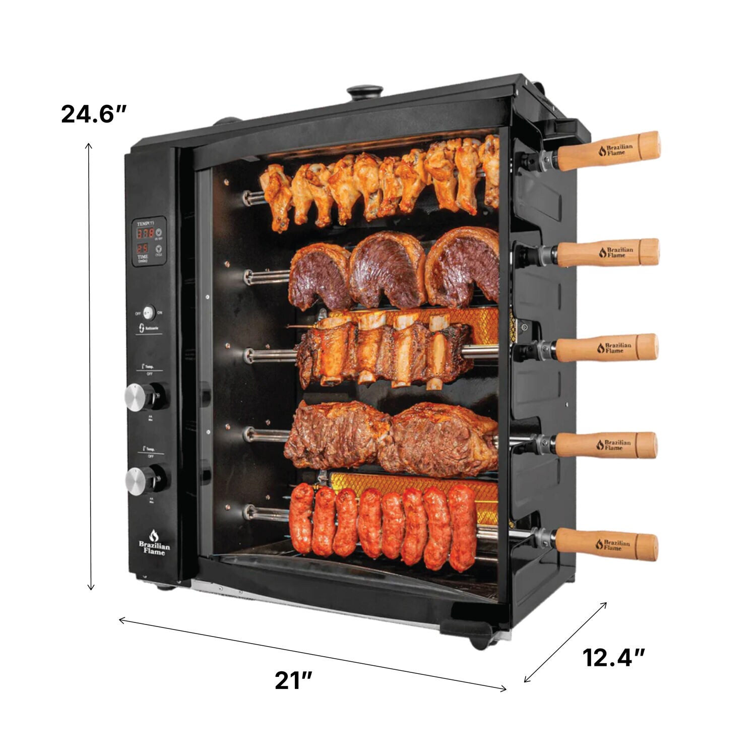 Brazilian Flame BG-05LXK-BLACK Tabletop-Grills - View #7