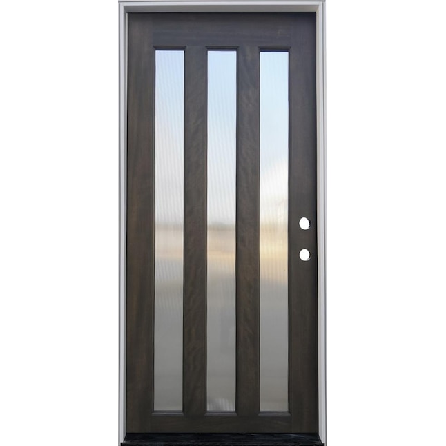 Creative Entryways 36-in x 80-in Wood Full Lite Left-Hand Inswing Ash Stained Prehung Single Front Door Solid Hardwood Core in the Front Doors department at Lowes.com Creative Entryways 36-In X 80-In Wood Full Lite Left-Hand Inswing Ash Stained Prehung Single Front Door Solid Hardwood Core In The Front Doors Department At Lowes.Com