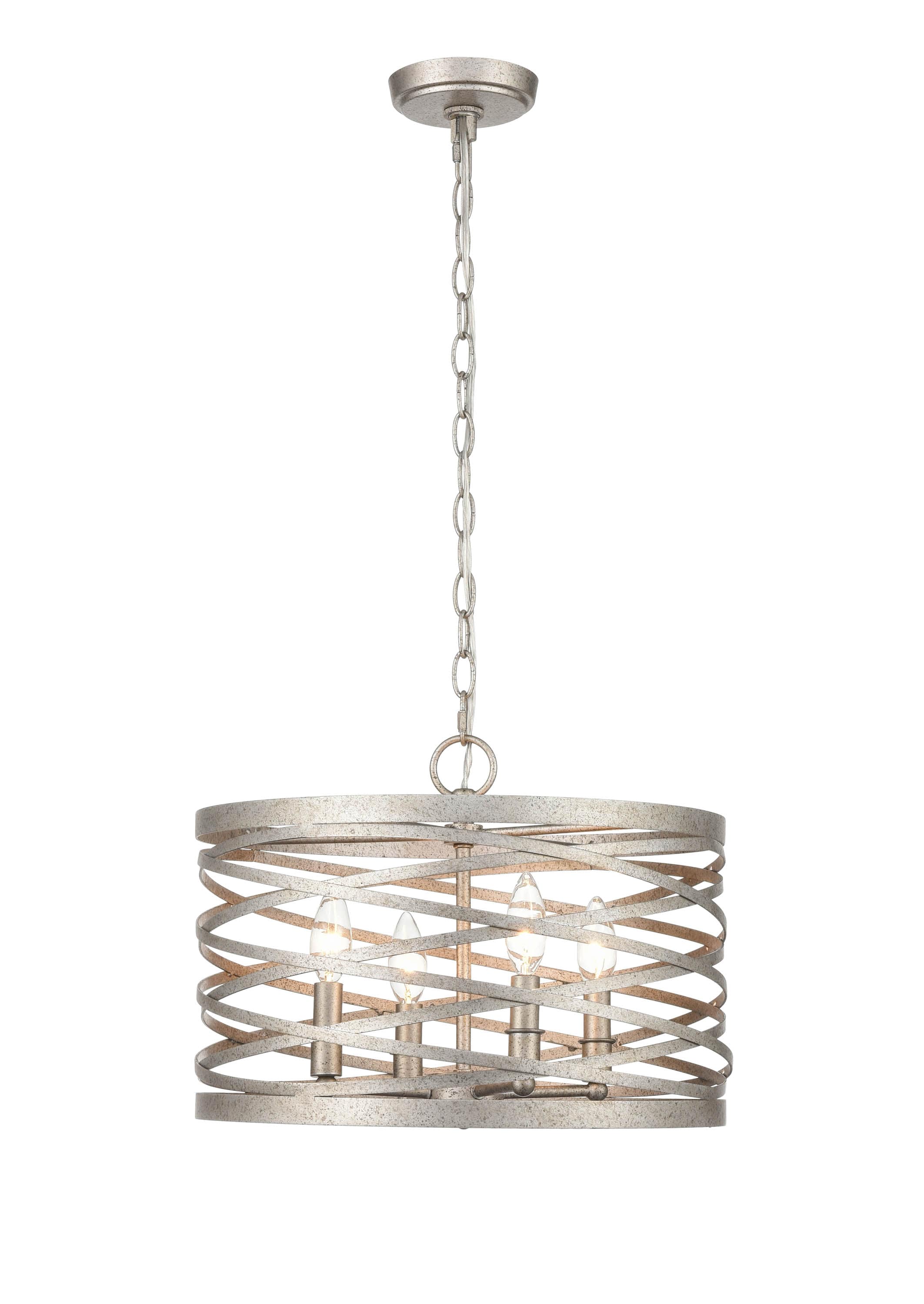 929 Lighting 170024-AN 929 Pendant Lighting 4 -Light Antique Nickel Modern/contemporary Geometric Medium Hanging Pendant light