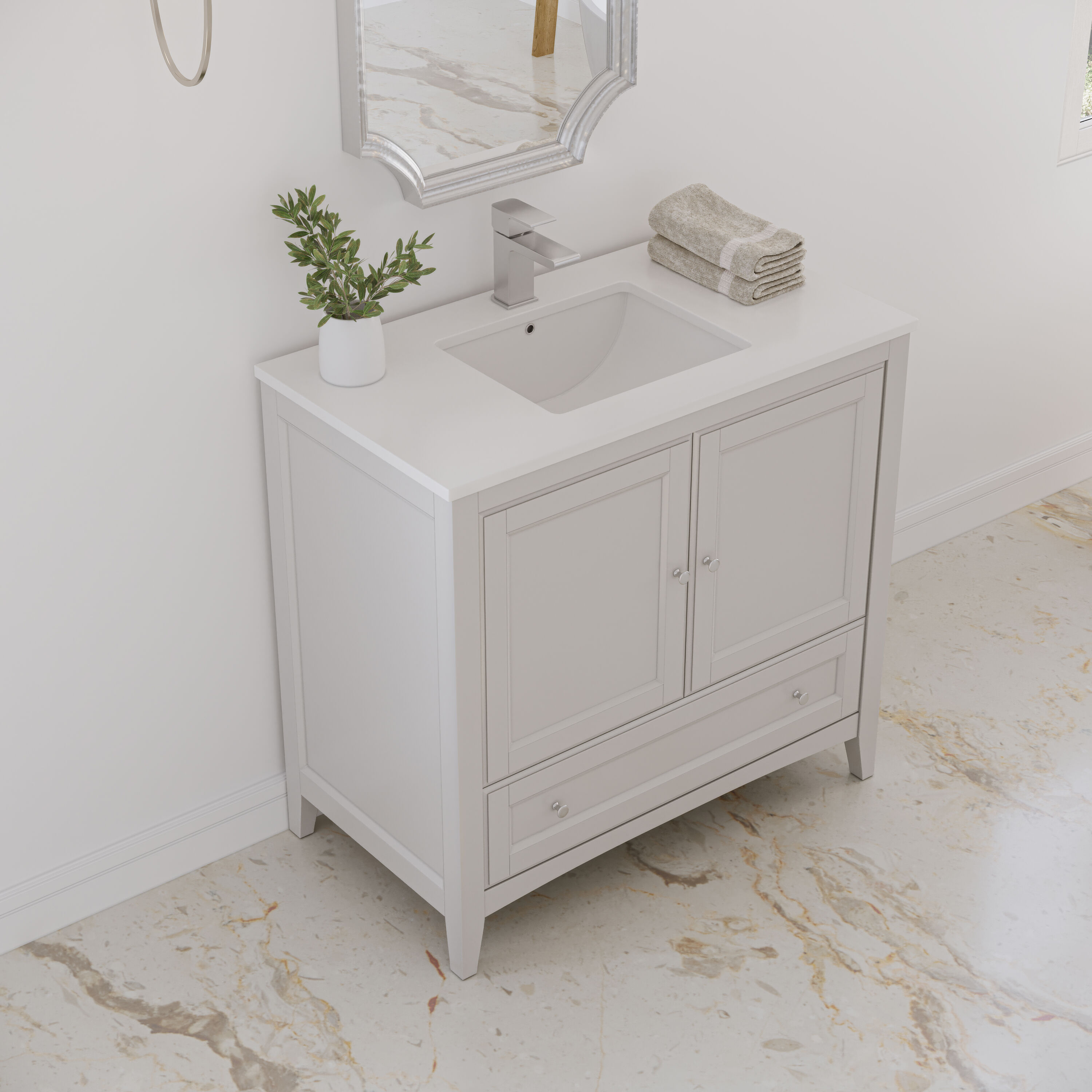 Fresca FCB2036AW-CWH-U Bath-Vanity-Combo - View #4