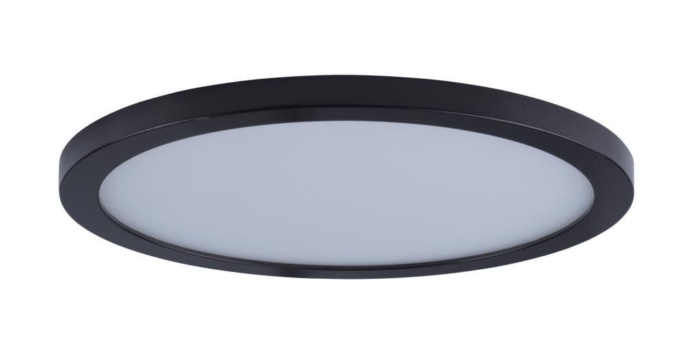 Maxim Lighting 57736WTBZ Wafer 1 -Light 15.0-in Antique Bronze Integrated LED Flush Mount Light ENERGY STAR Certified