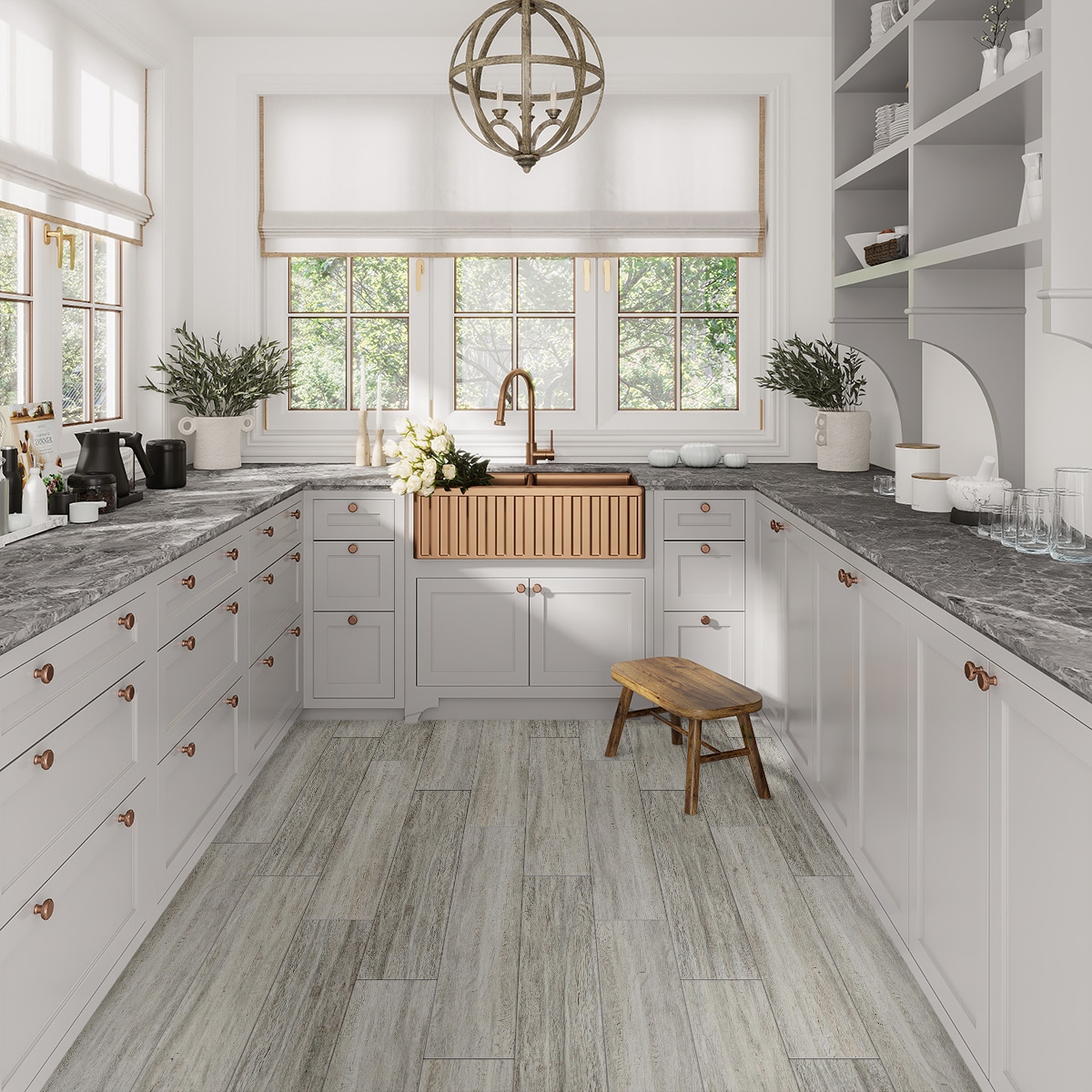 Apollo Tile ZEN88GRE848A Bois Gray 8-in x 48-in Matte Porcelain Wood Look Floor and Wall Tile (12.91-sq. ft/ Carton)