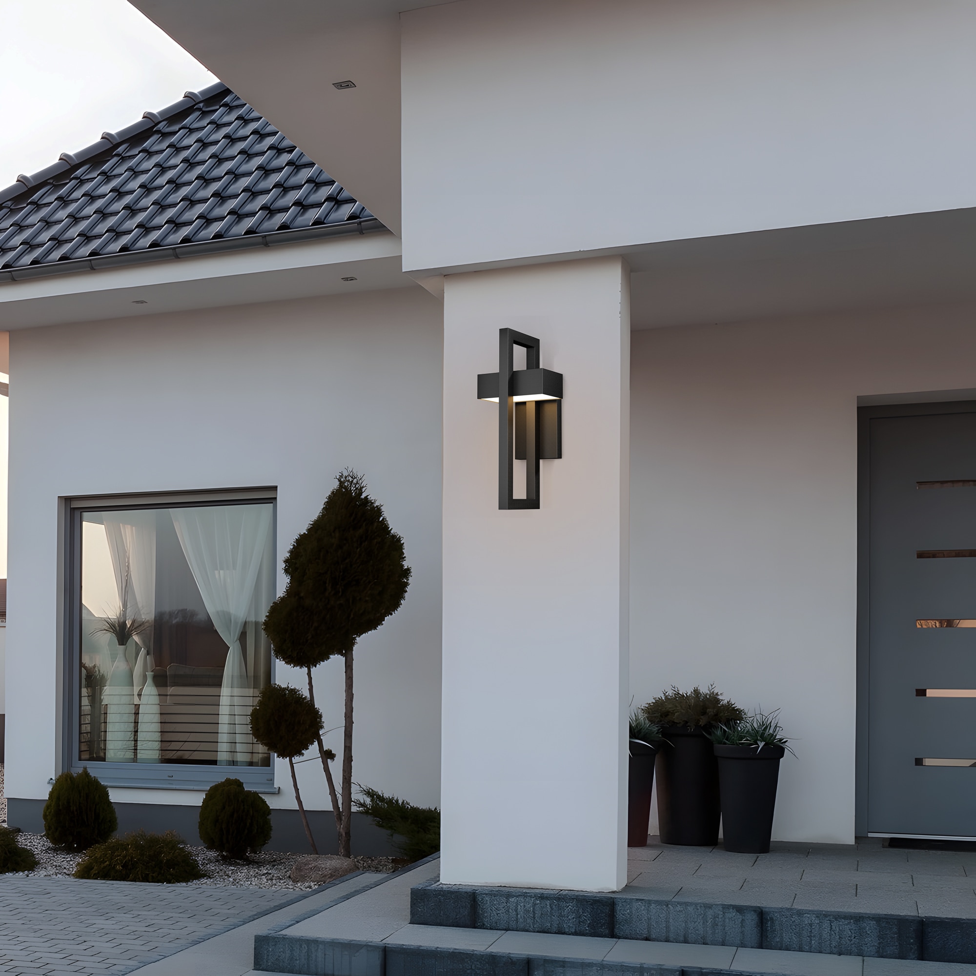 LamQee 06FTL0247BKK Outdoor-Wall-Lighting - View #10