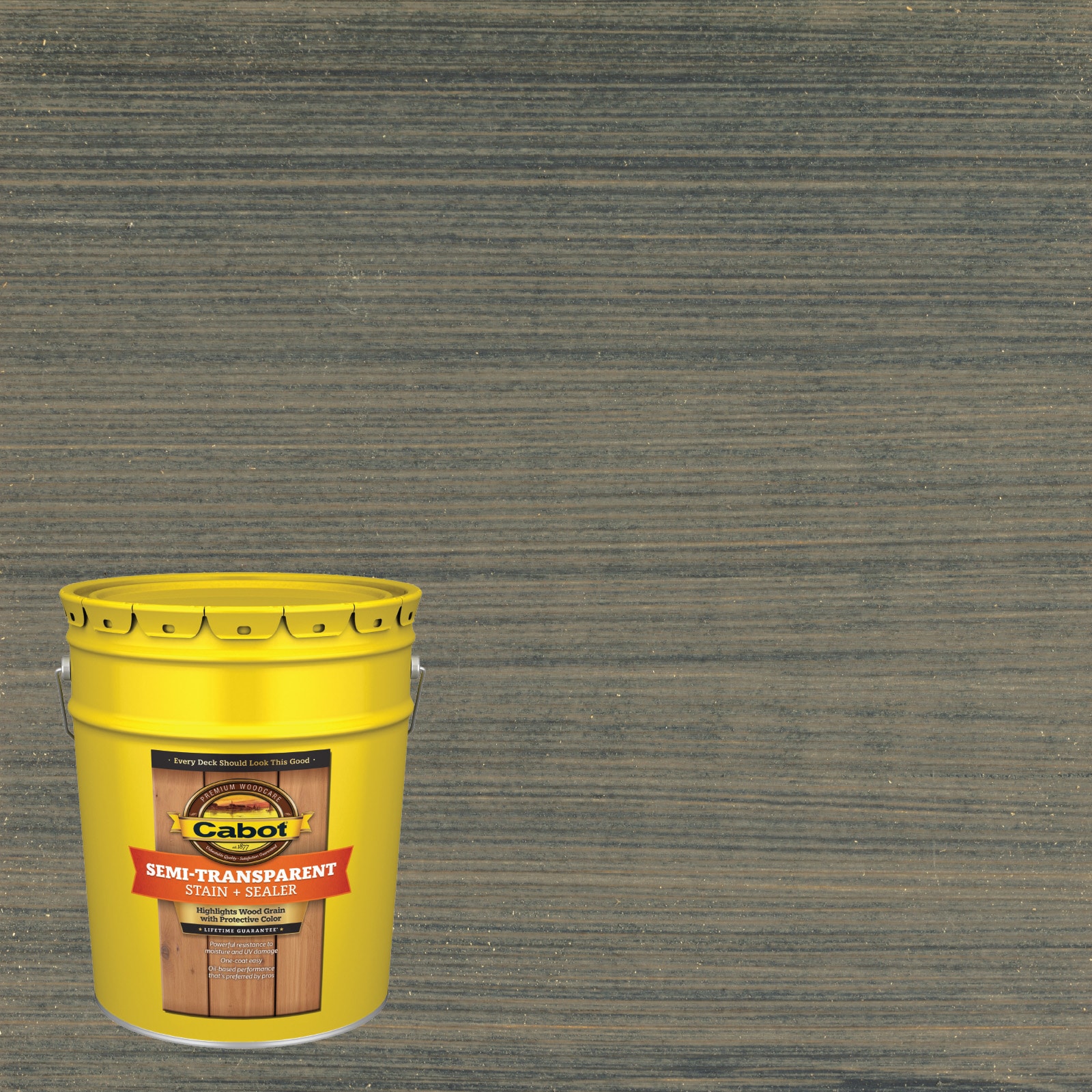 Cabot NWBRYPRT BLU-379516 2023 Outdoor Trend of the Year Newburyport Blue Semi-transparent Exterior Wood Stain and Sealer in One ( 5-gallon )