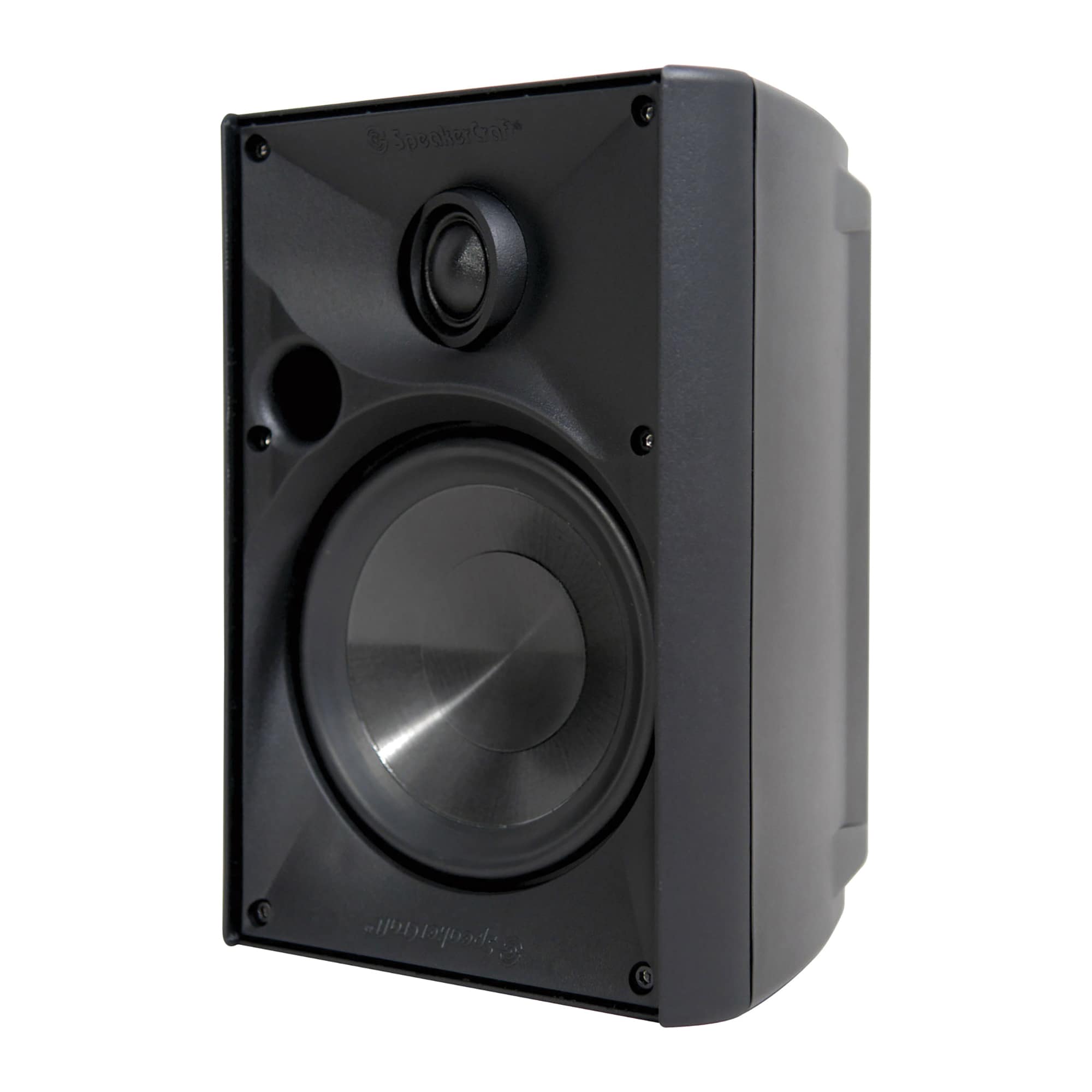 SpeakerCraft MPTASM80516 100 -Watt Indoor/Outdoor Speaker in Black 1 Speaker Set