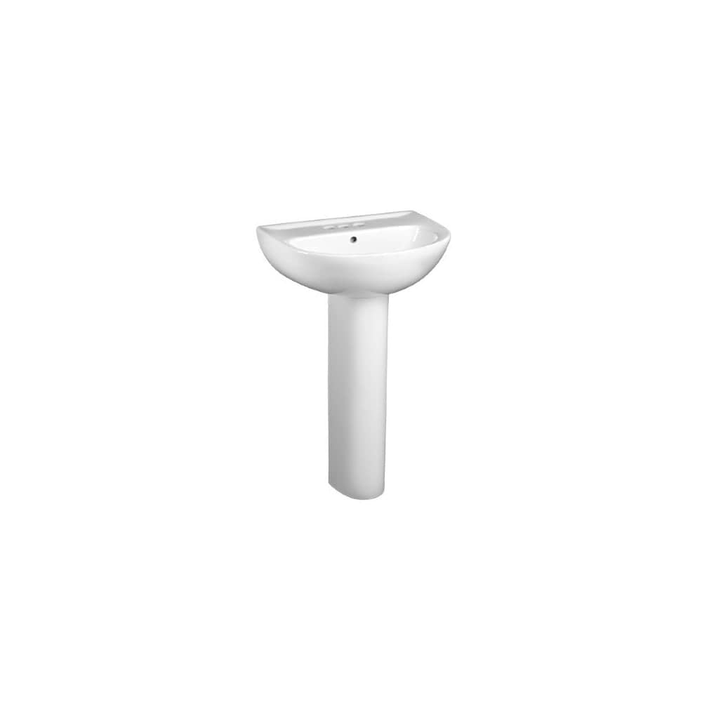 American Standard  0468.001 Evolution 24 Inch Lavatory Sink with Single Faucet Hole  Less Pedestal