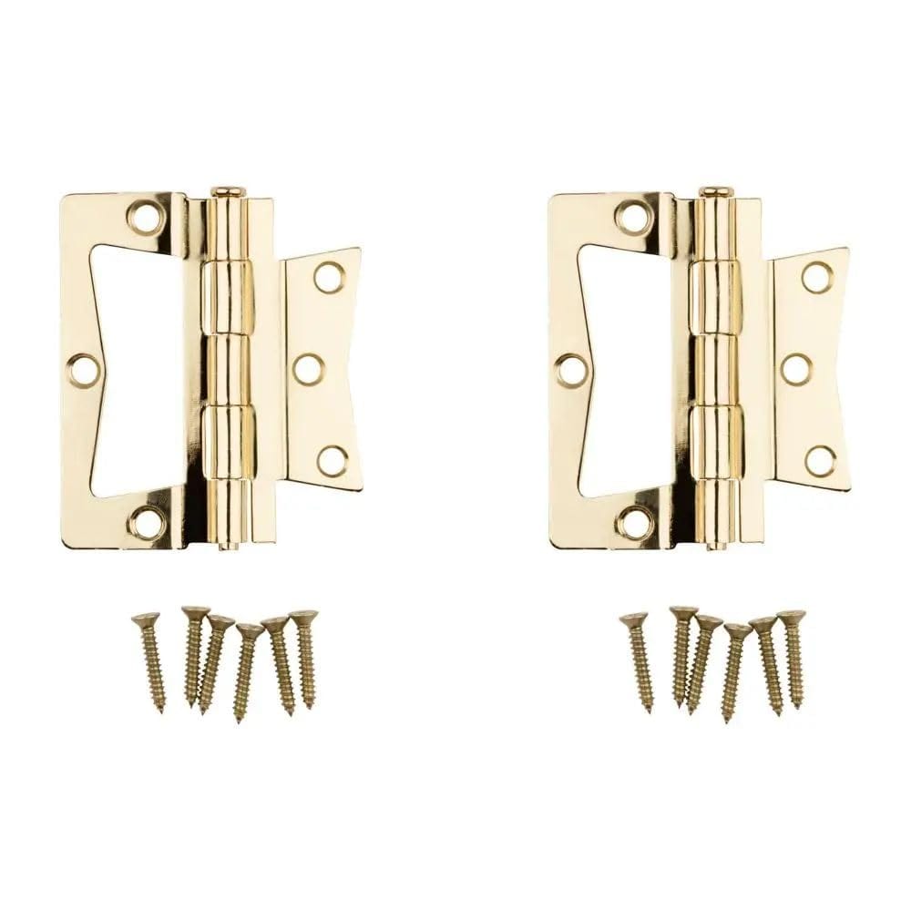 National Hardware 3-1/2 in Surface-Mount Bi-Fold Door Hinge Brass Finish N244806 #N244806-F066