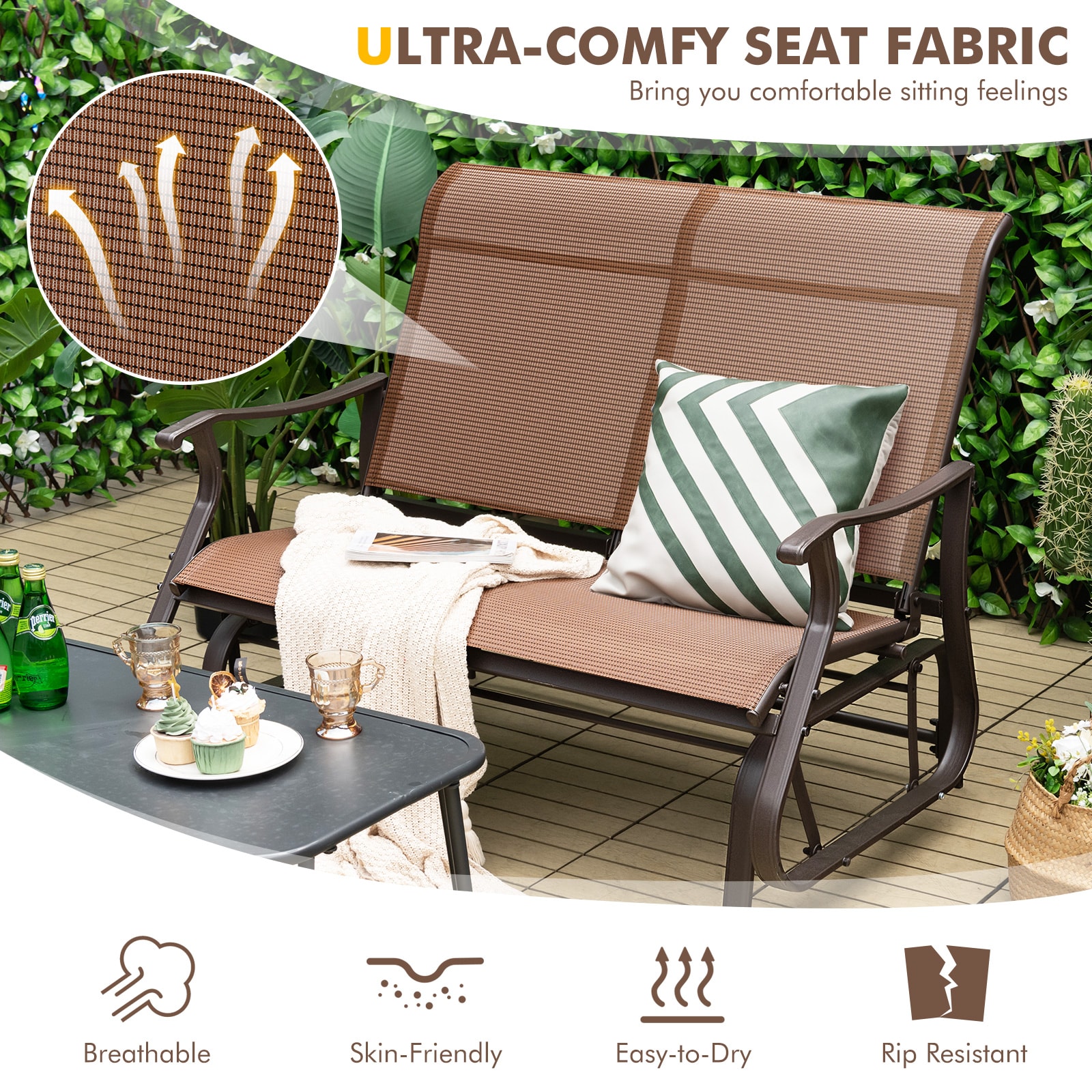 WELLFOR TDG10503CF Patio-Chairs - View #3