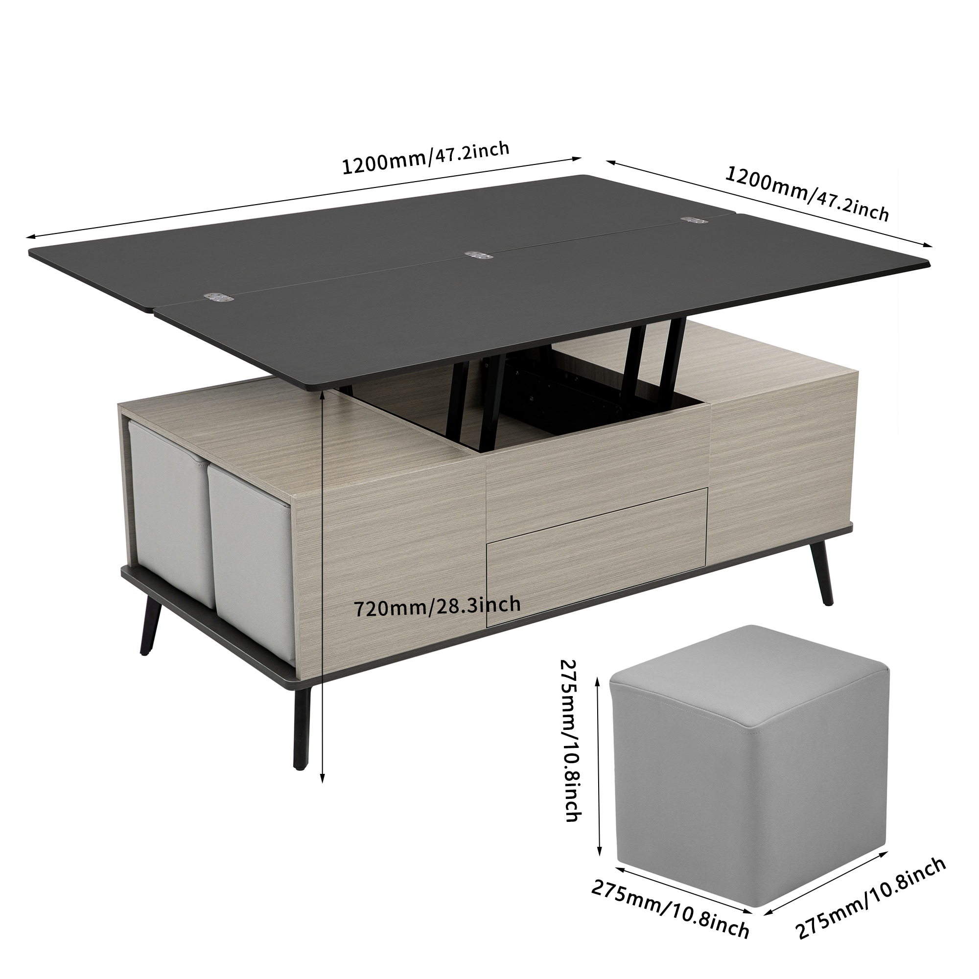 ModernLuxe L3P-CH307469AAG Coffee-Tables - View #11