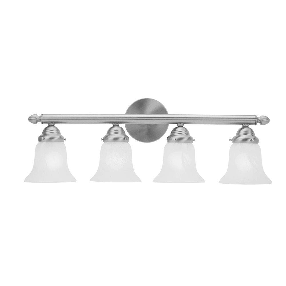 Livex Lighting 1064-91 Neptune 4 -Light Brushed Nickel Transitional Vanity light