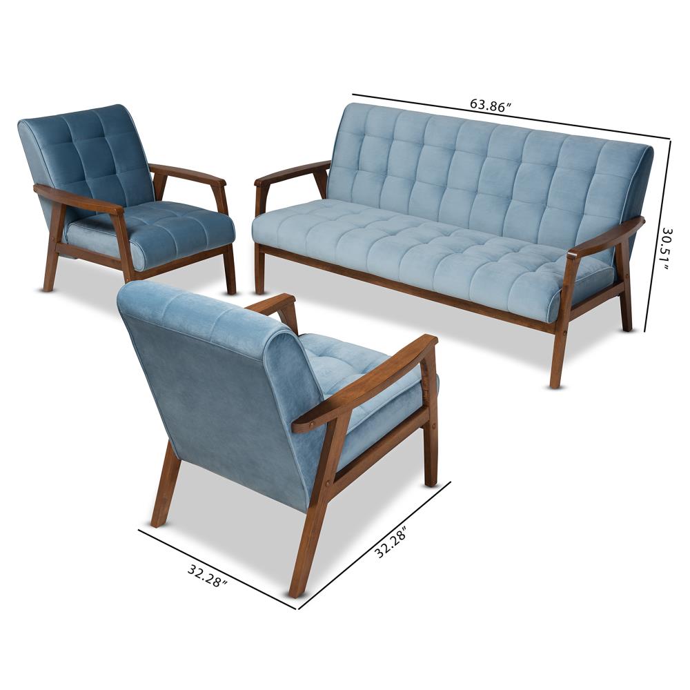 Baxton Studio 160-9942-9944-LW Living-Room-Sets - View #6