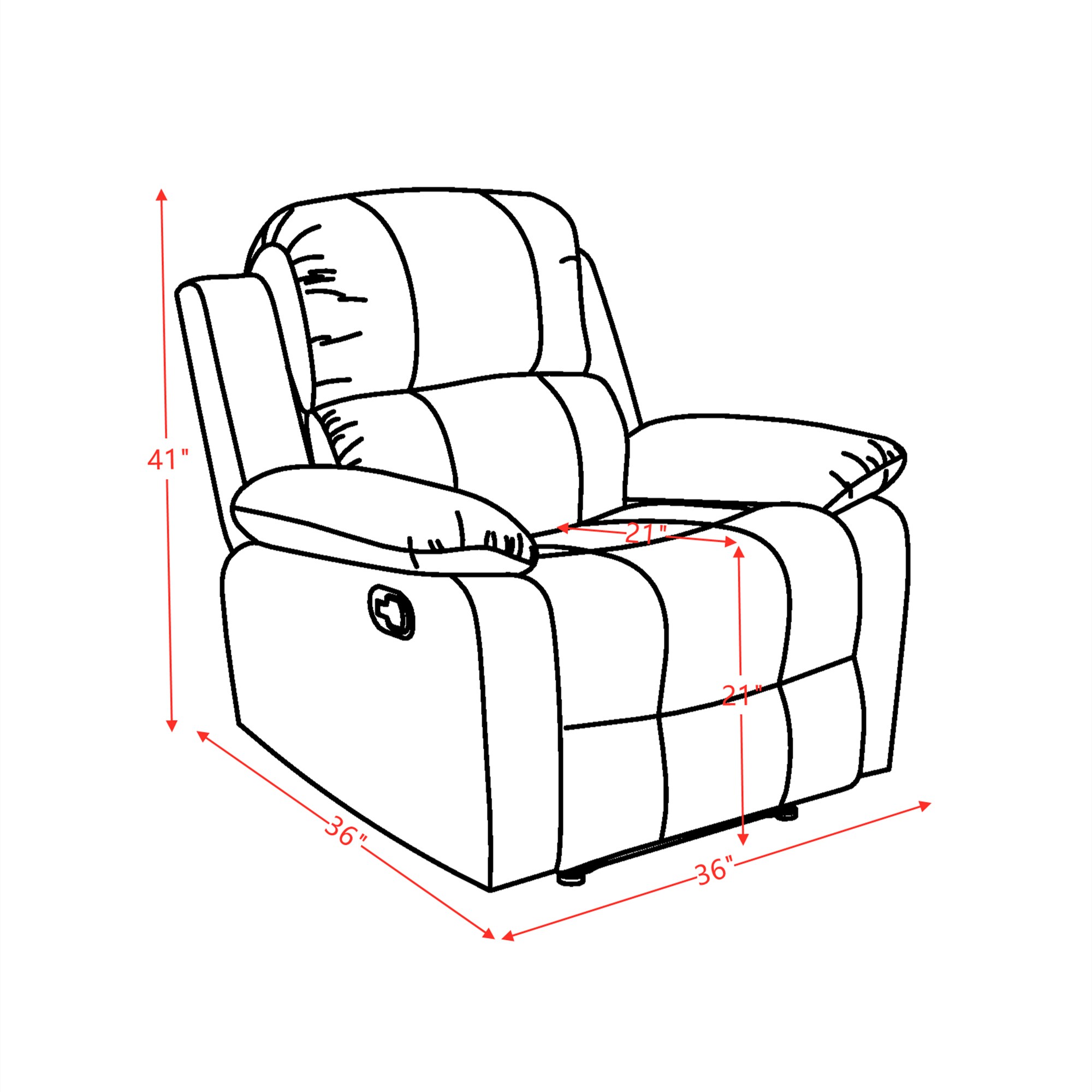 Clihome CR0562AF51DH246 recliners - View #6