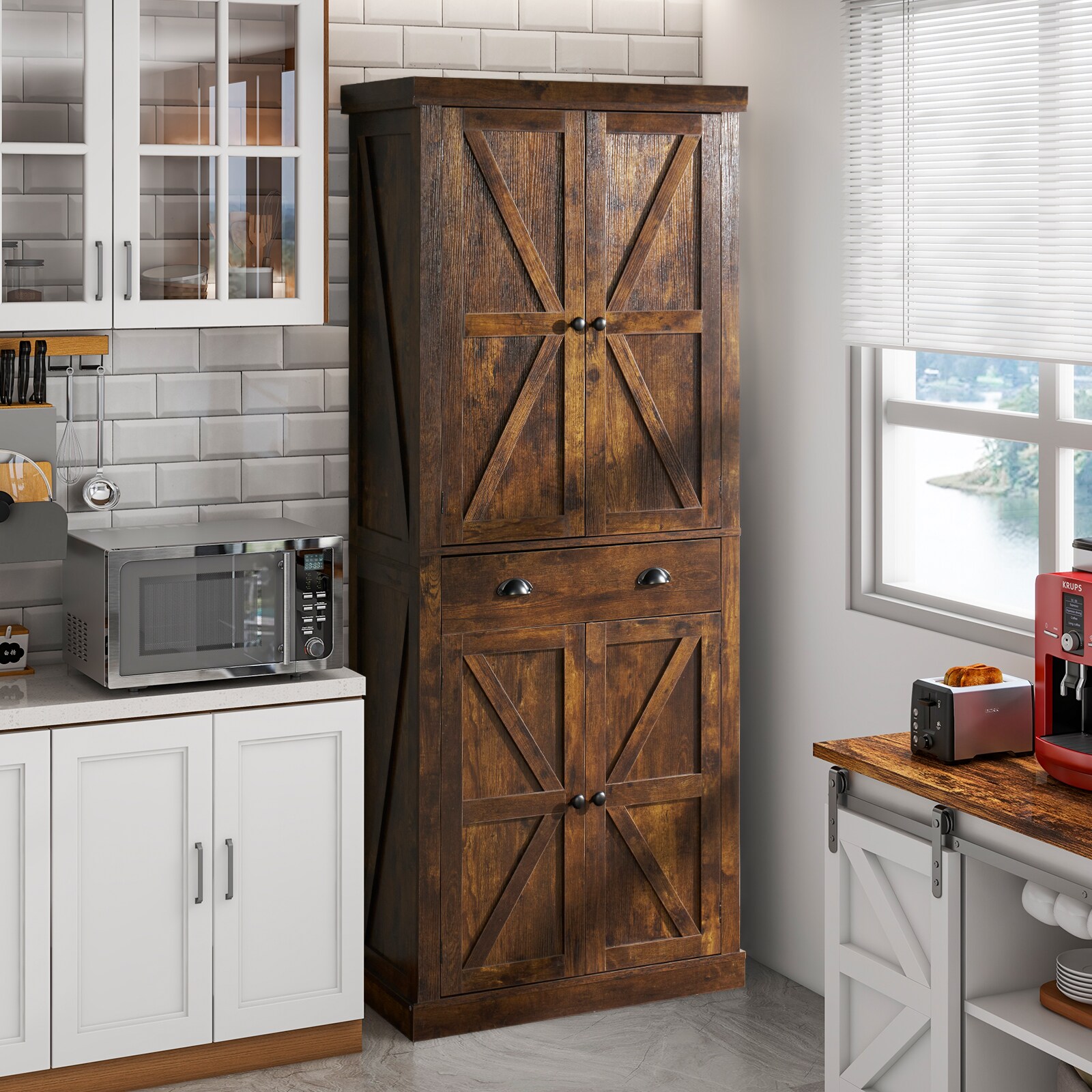 AOXUN H22005BR Dining-Kitchen-Storarge - View #2