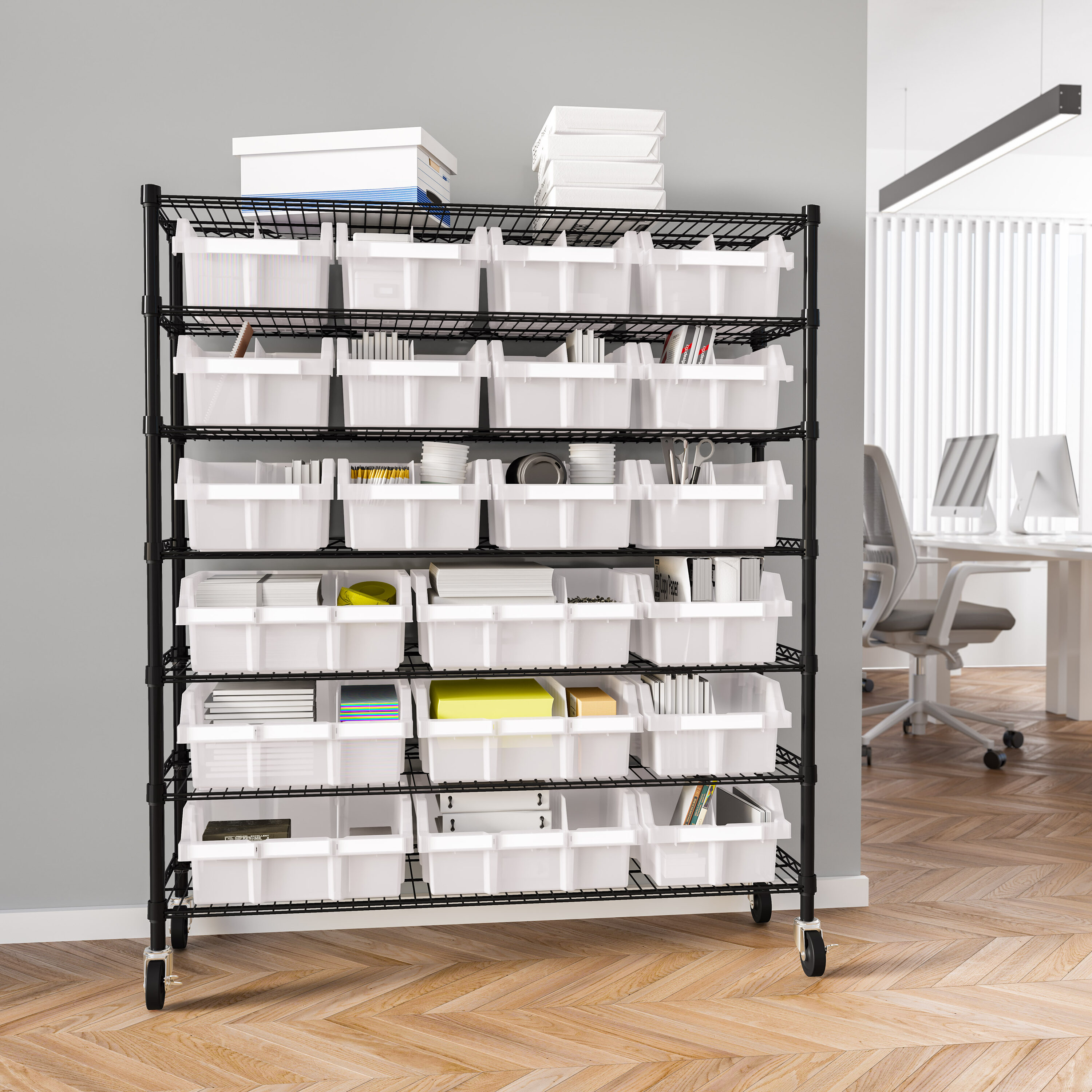 Seville Classics SHE16506B Free-Standing-Shelving - View #2