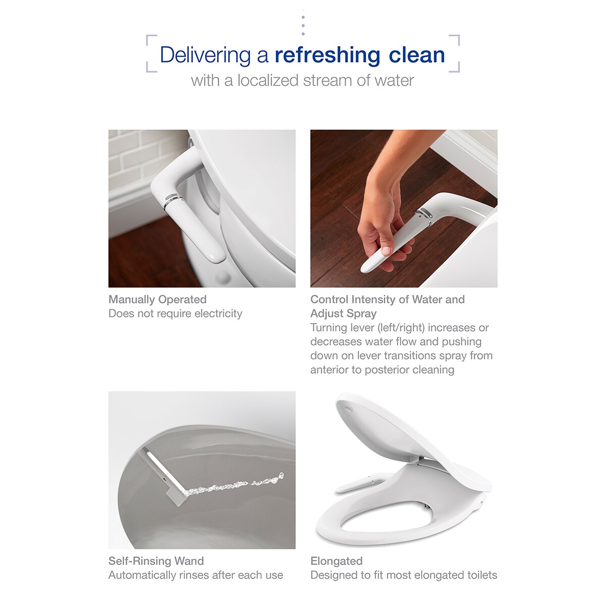 KOHLER K-5724-96 Bidet-Toilet-Seats - View #3