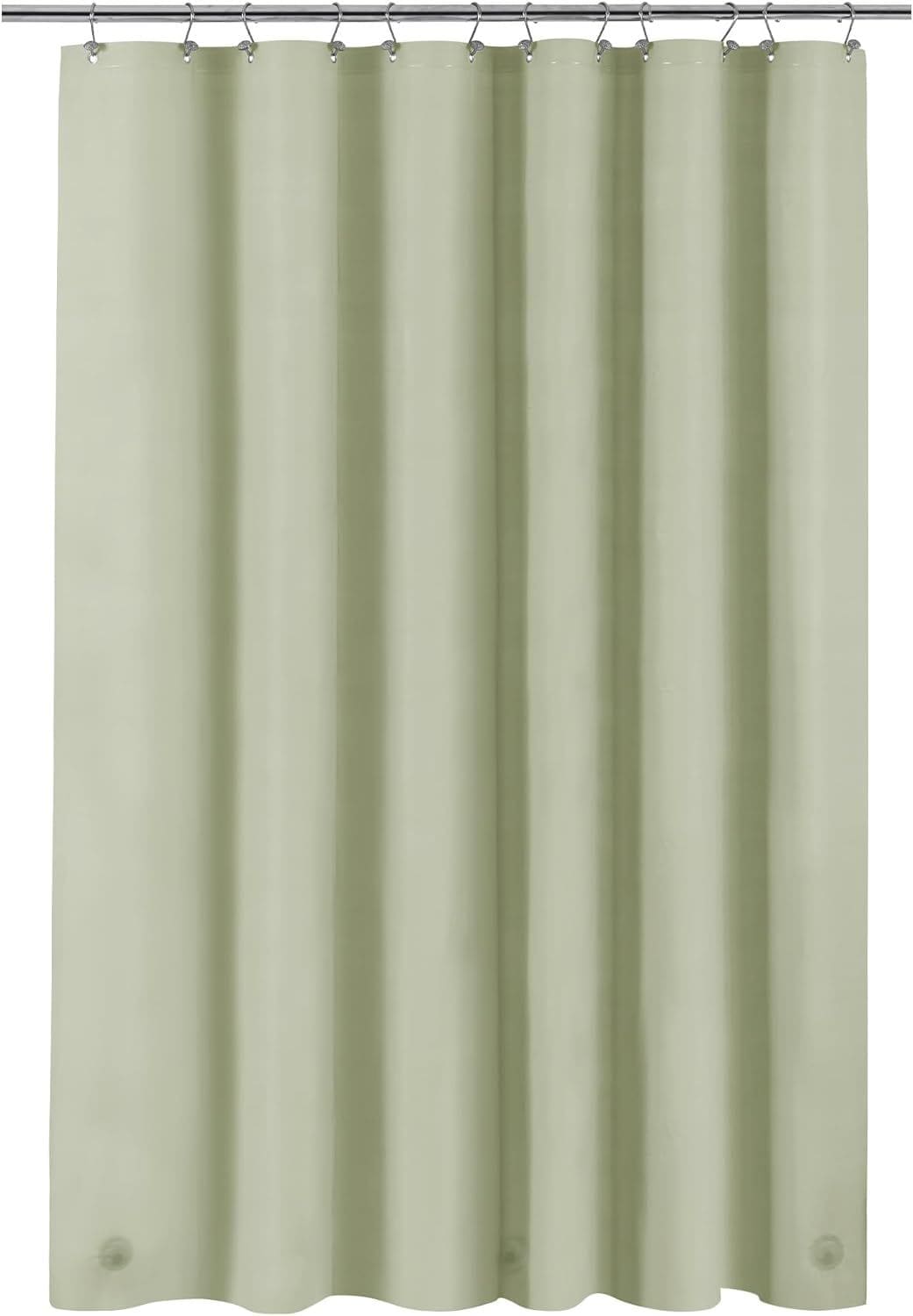KATE AURORA Hotel Collection Heavy Weight Duty PEVA Shower Curtain Liner Sage