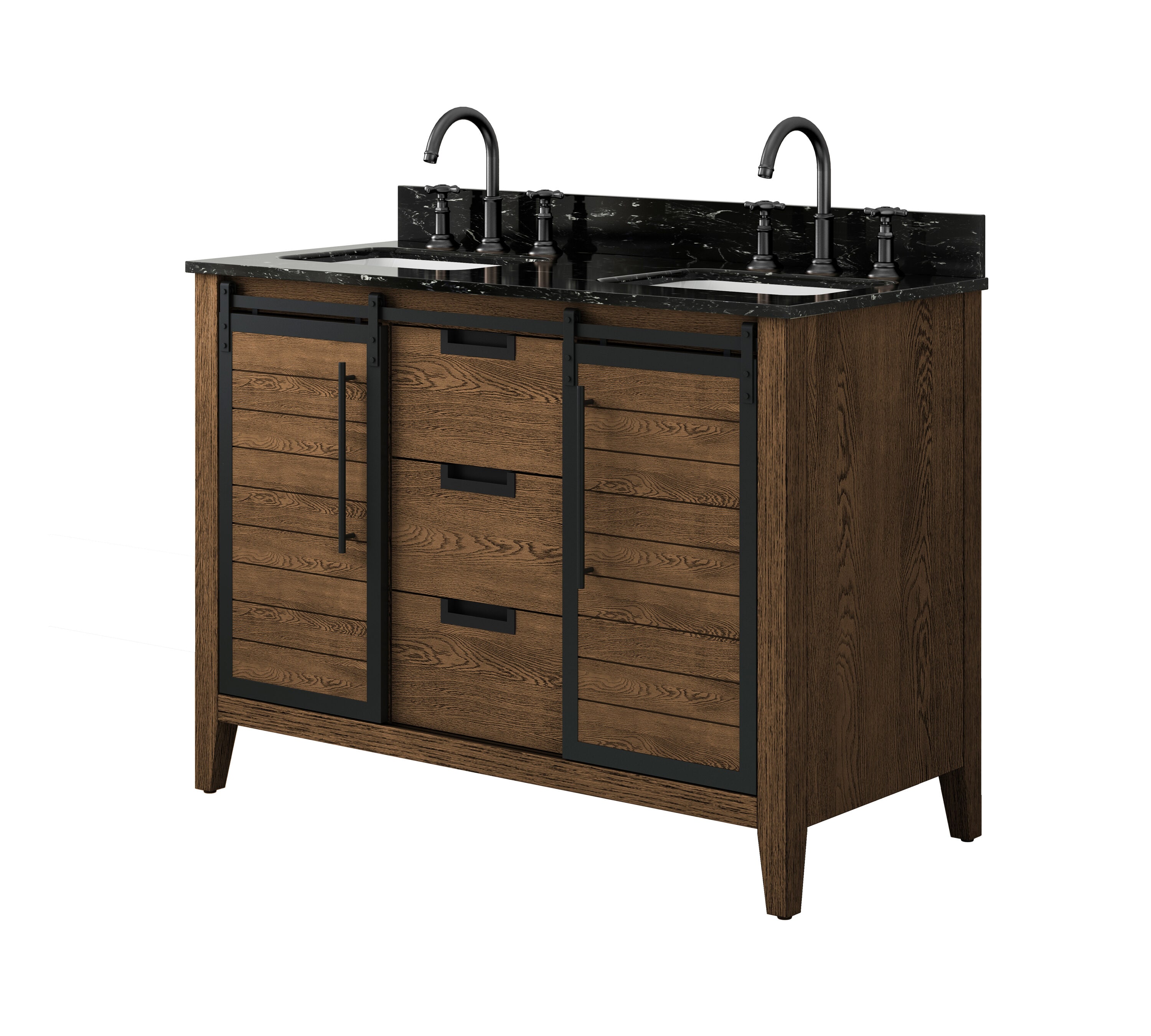 allen + roth TJ-0113V4822BR Bath-Vanity-Combo - View #3