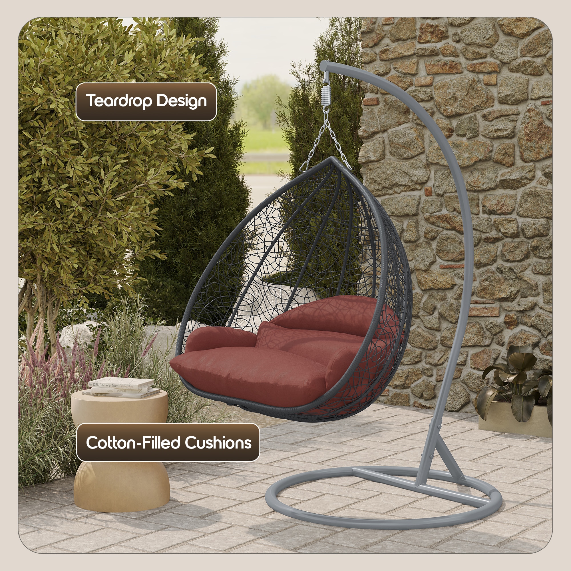 Leisuremod RSCGR-57DOR Patio-Conversation-Sets - View #3