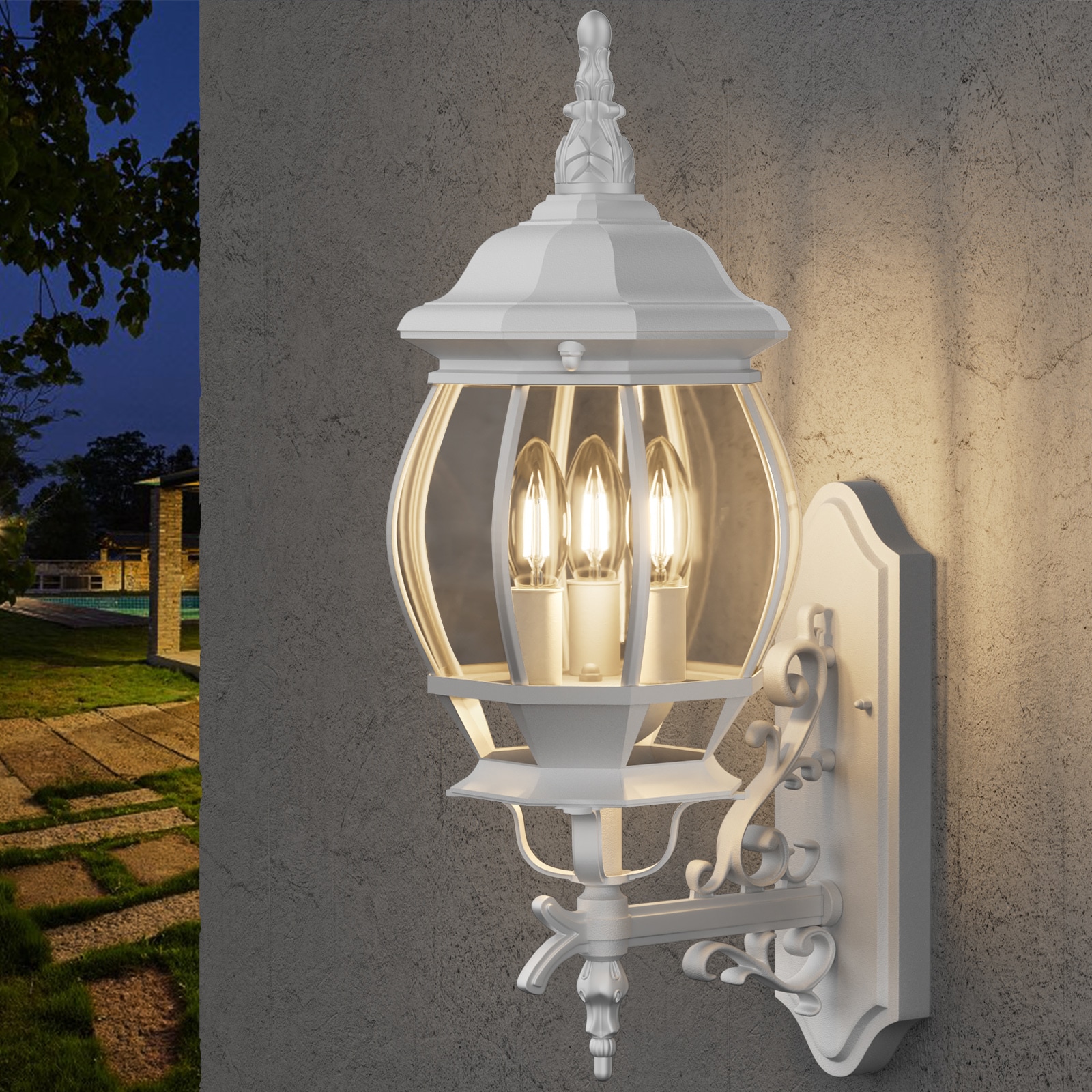 LamQee 06FTL0241BWT Outdoor-Wall-Lighting - View #2
