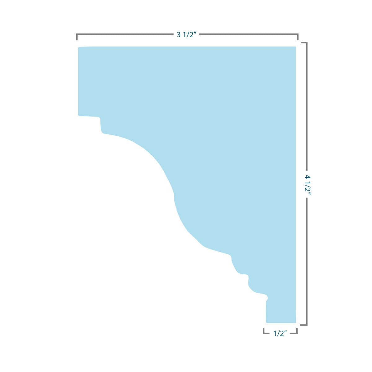 Ekena Millwork CRH04X76ST-1 Exterior-Window-Trim - View #6