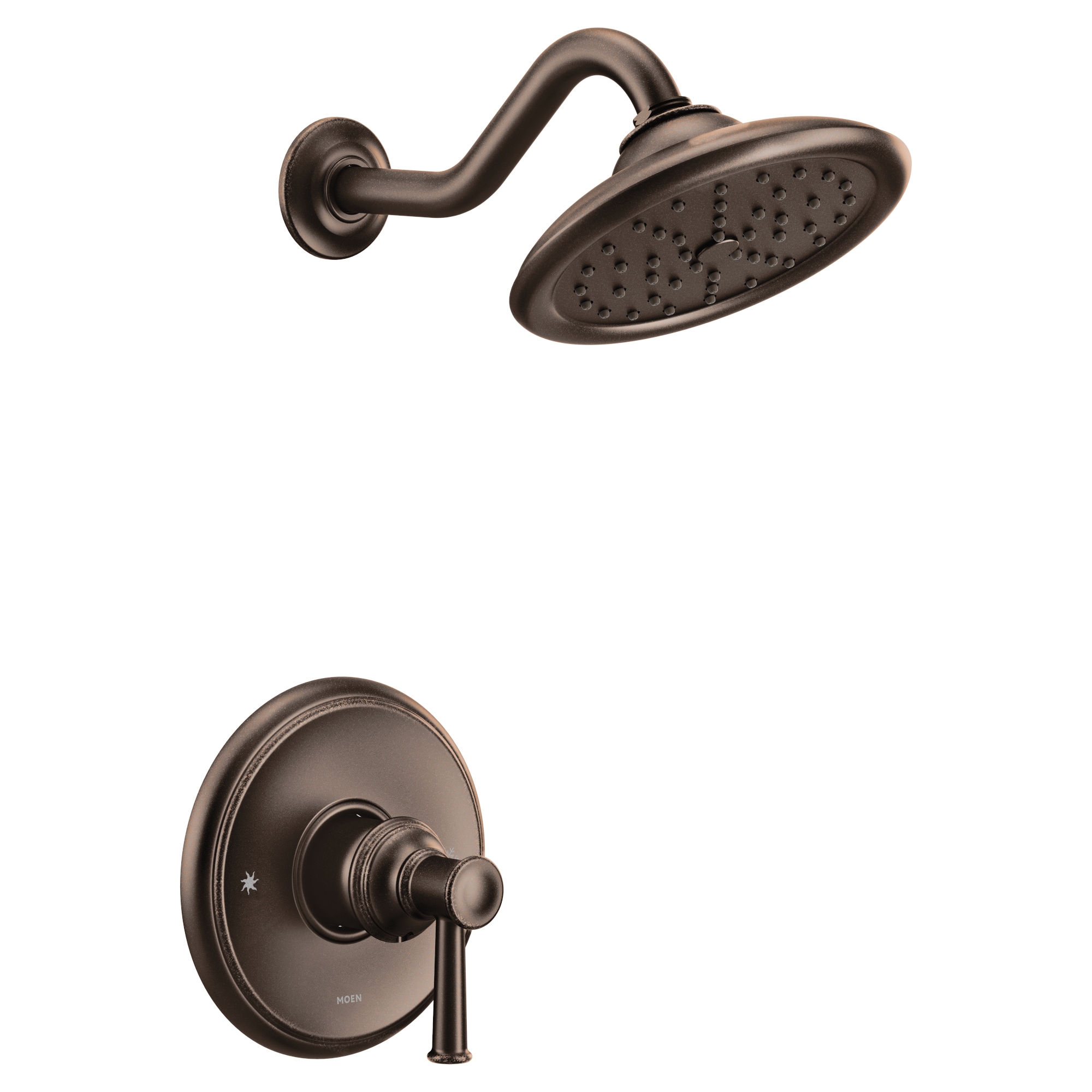Moen UT3312ORB Belfield Oil Rubbed Bronze 1-handle Single function 7-Inches Round Shower Faucet