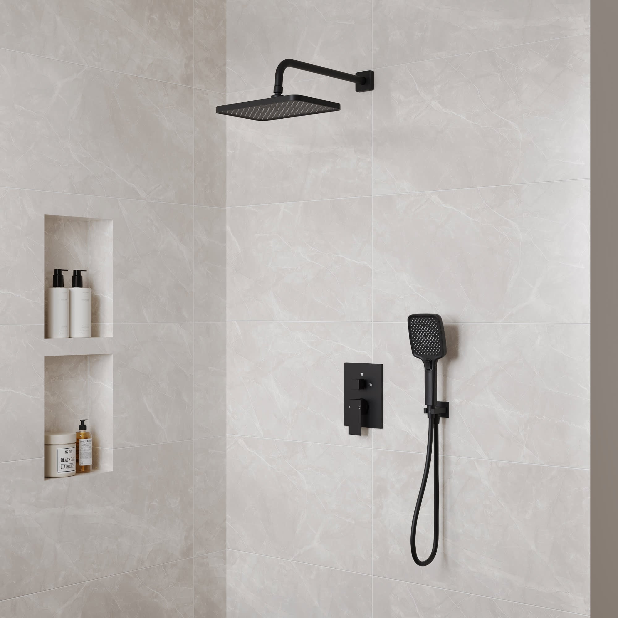 EVERSTEIN SFS-1075-BK Showerhead-Bar-Panels - View #13