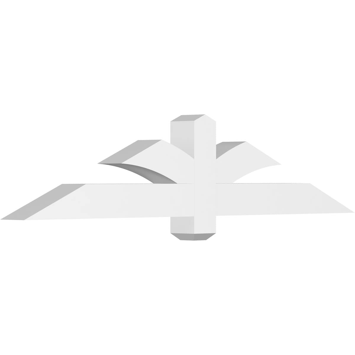 Ekena Millwork GBP060X13X0404RED00 Redmond White PVC Gable bracket