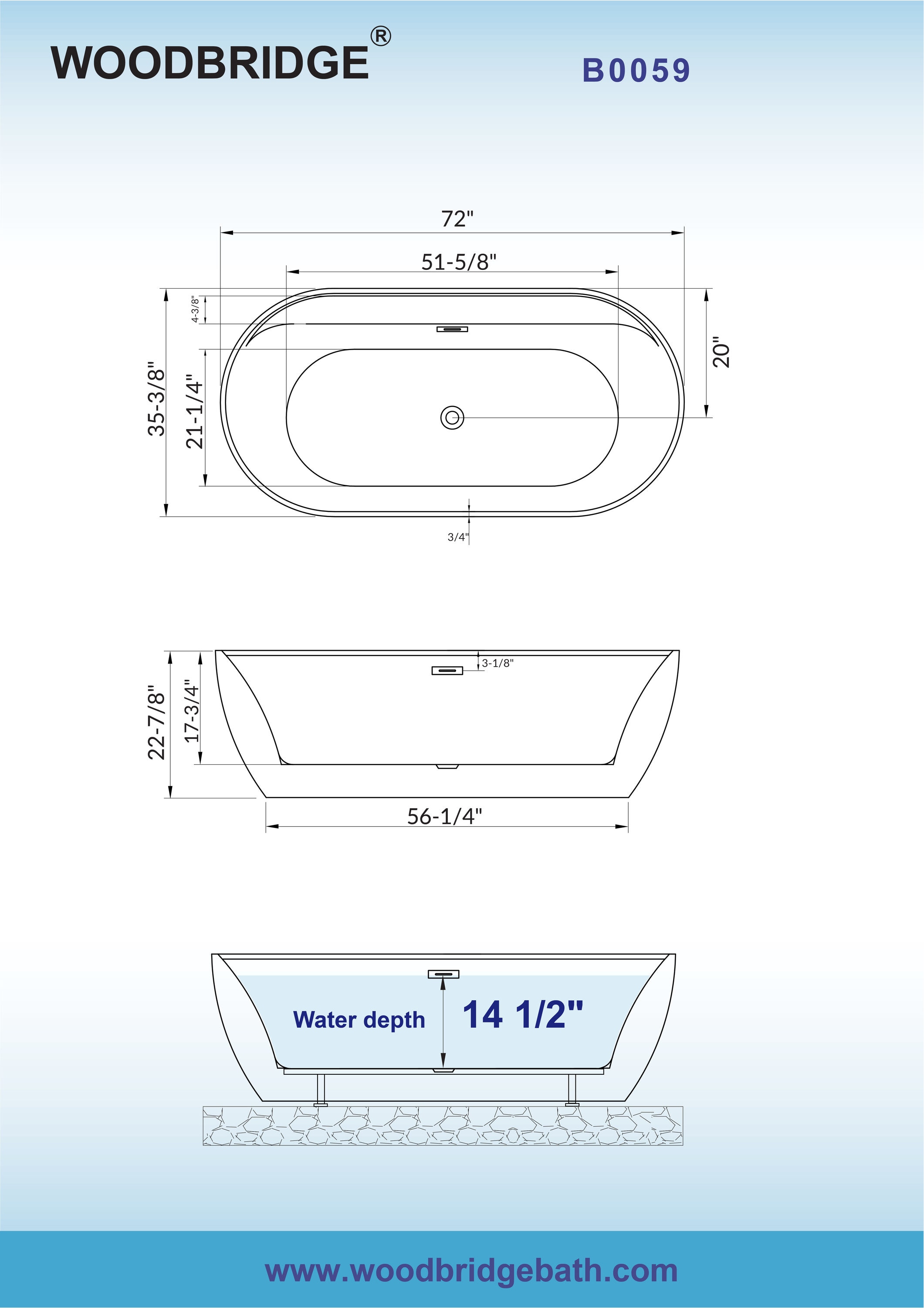 Woodbridge LB354 bathtubs - View #11