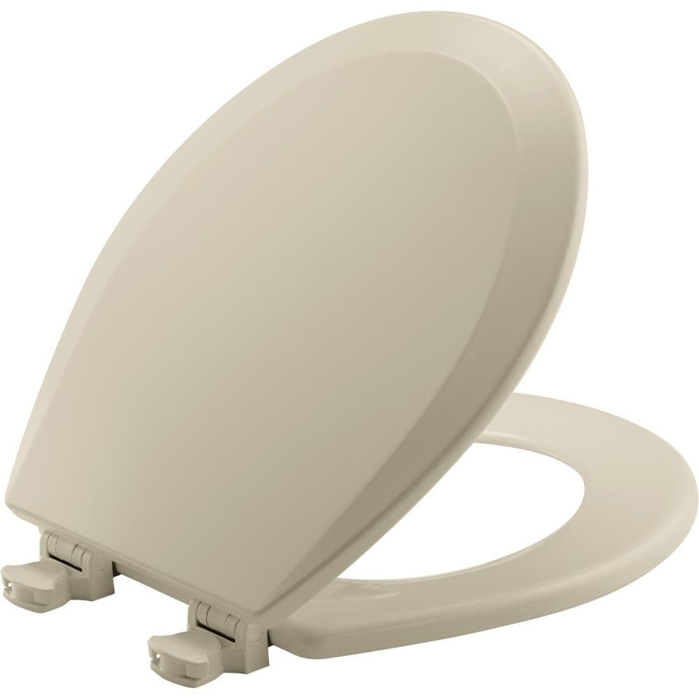 Church 540EC 006 Lift-Off Wood Bone Round Toilet Seat