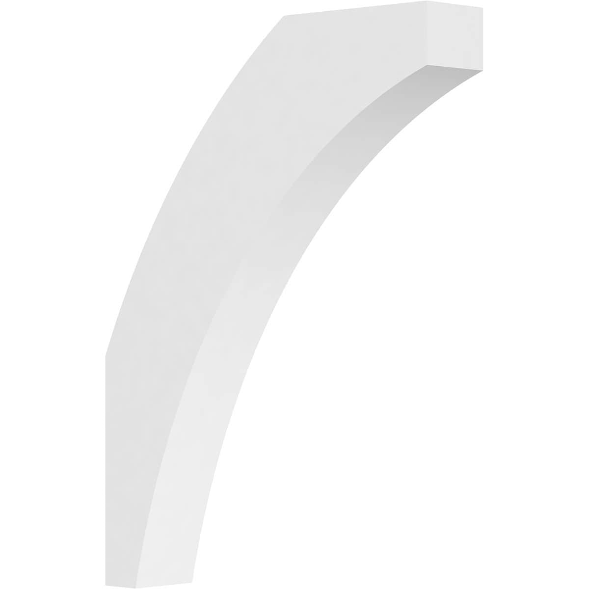 Ekena Millwork BRCP03X18X24THR 3-in x 18-in x 24-in Unfinished PVC Standard Thorton Knee Brace