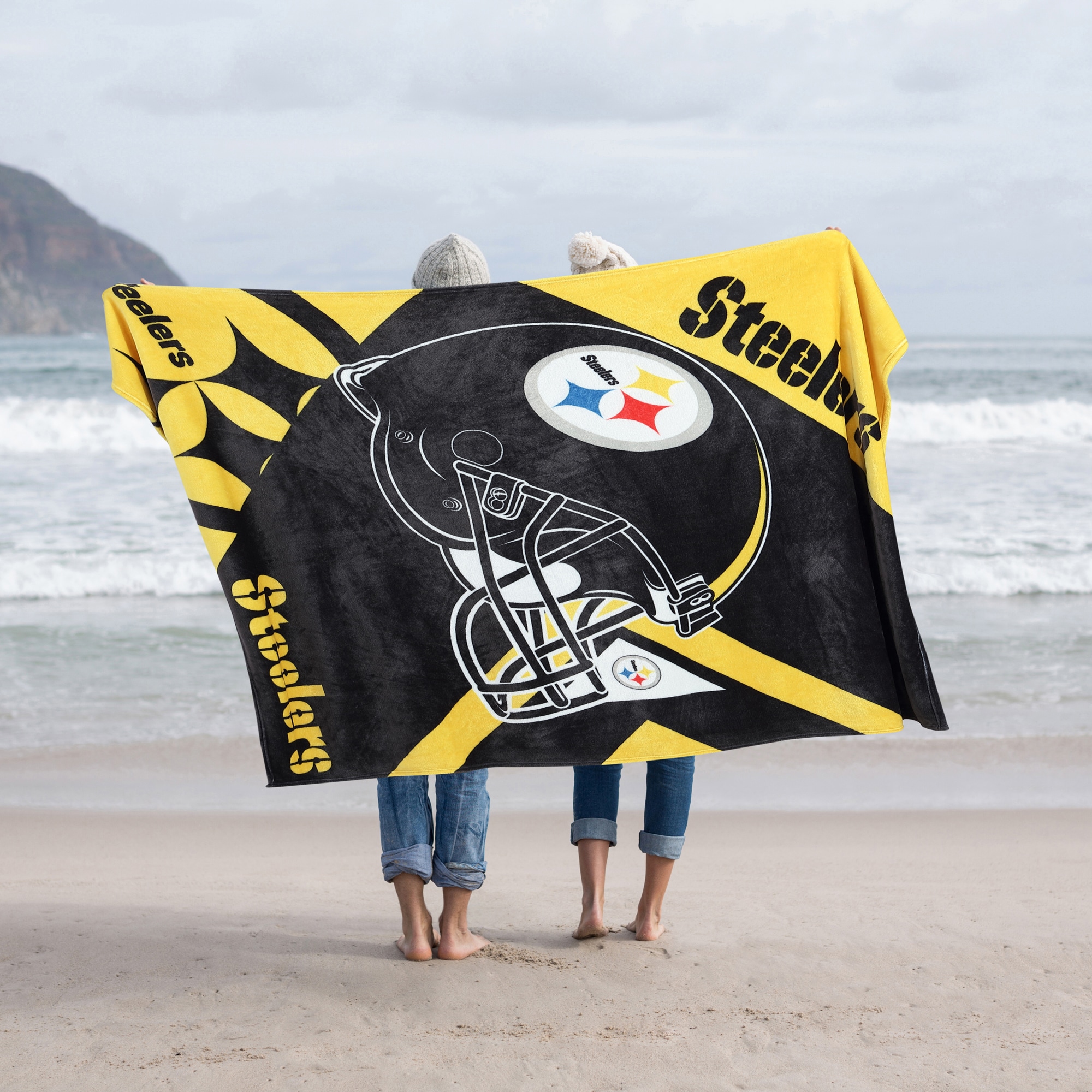 Pittsburgh Steelers Blanket 60x80 Slant Design - SWIT Sports