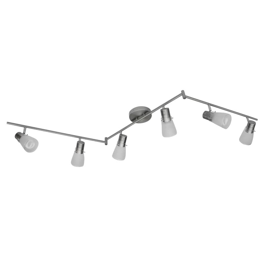 Portfolio 17828-000 70.9-in 6-Light Brushed Nickel Gu24 Pin Base Modern/Contemporary Track Bar