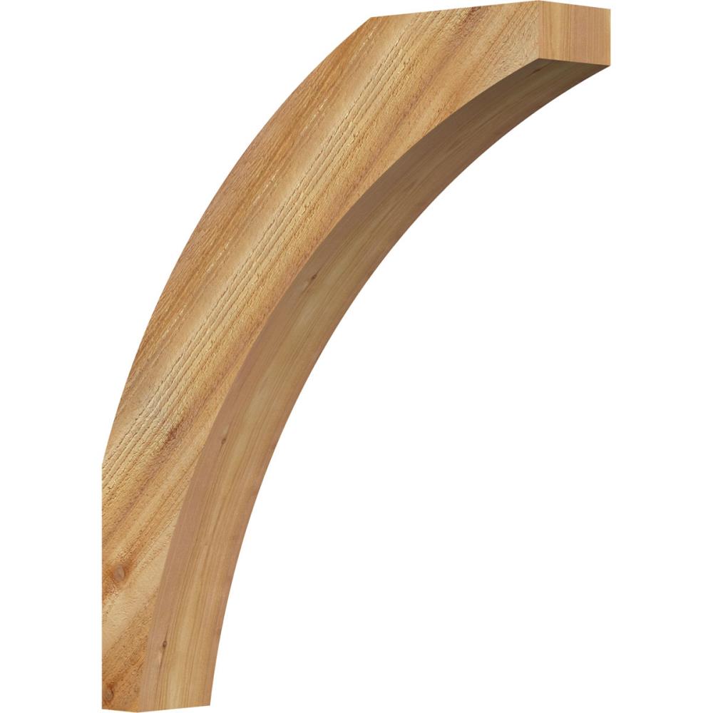Ekena Millwork BRC04X22X26THR00RWR 4-in x 22-in x 26-in Western Red Cedar Unfinished Wood Thorton Rough Sawn Knee Brace