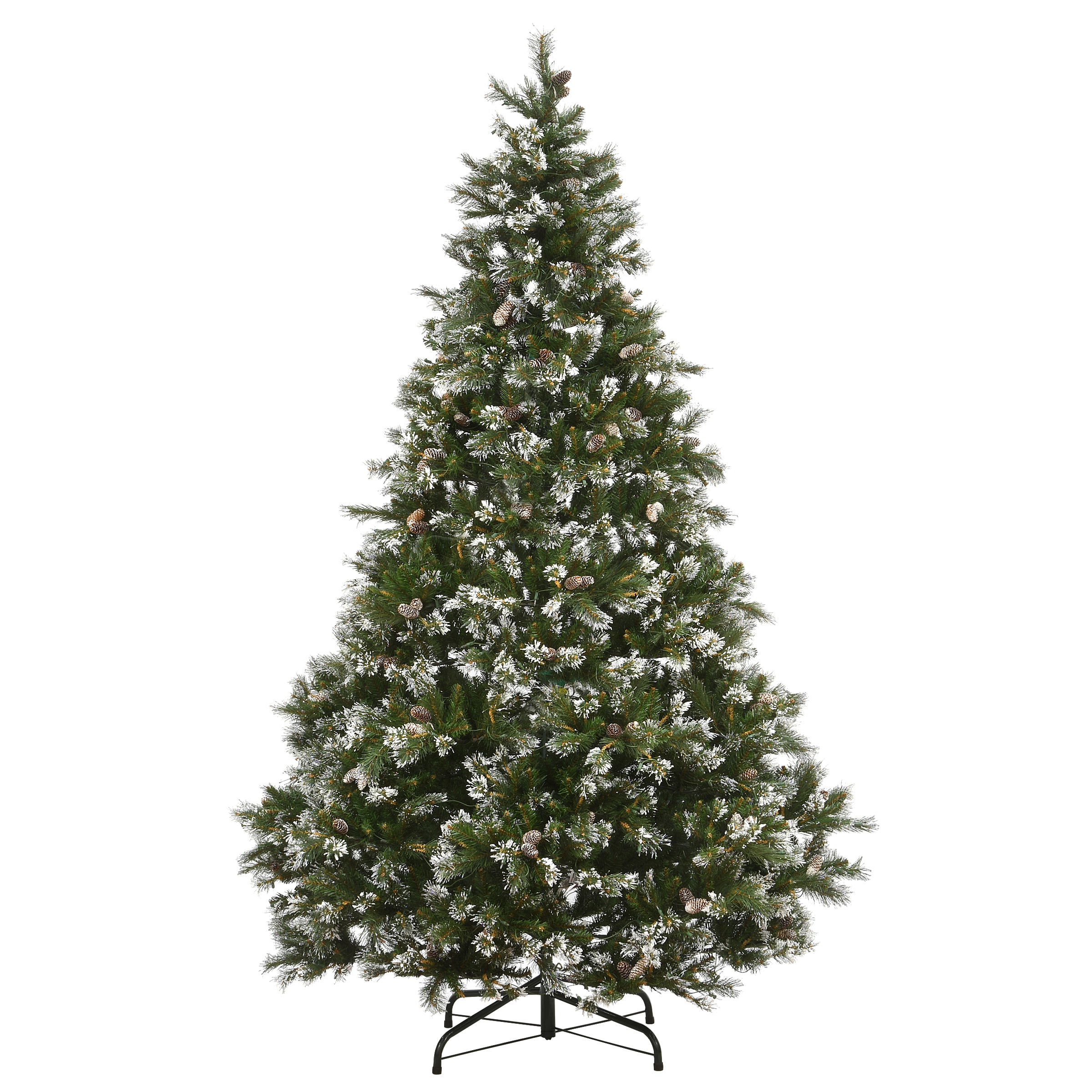 National Tree Company Glittery Pine 9-ft Pine Pre-lit Artificial ...