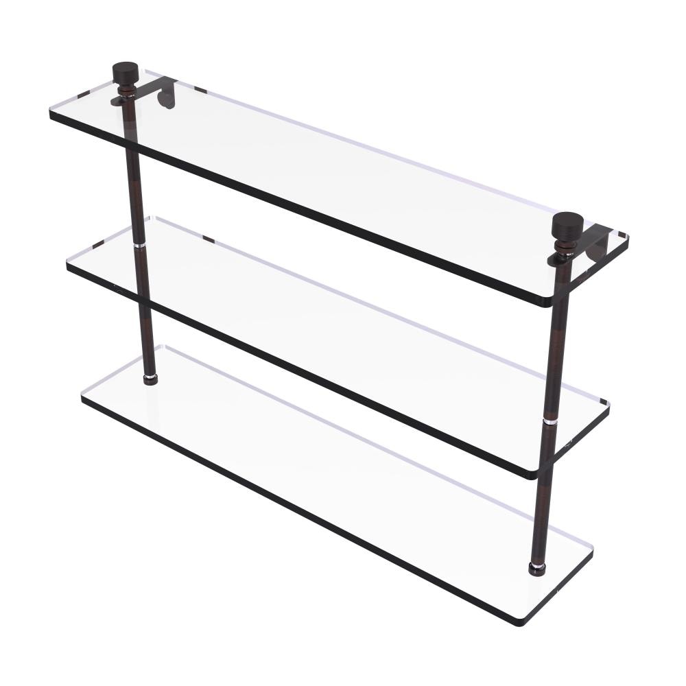 Allied Brass FT-5/22-VB Foxtrot Venetian Bronze 3 -Tier Wall mount Bathroom Shelf ( 22-in x 15-in x 5-in )