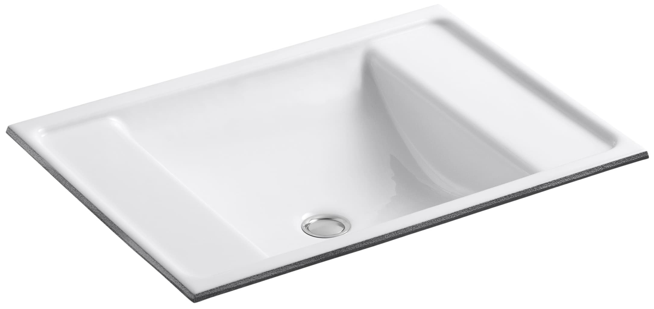 KOHLER 2838-0 Ledges Cast iron Undermount Rectangular White Bathroom Sink ( 22.5-in x 16.125-in )