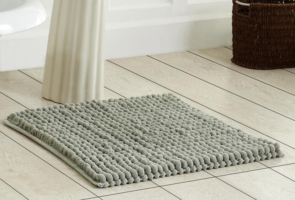 Better Trends Noodle Bath Rug 24-in x 24-in Sage Polyester Bath Rug in the Bathroom  Rugs & Mats department at