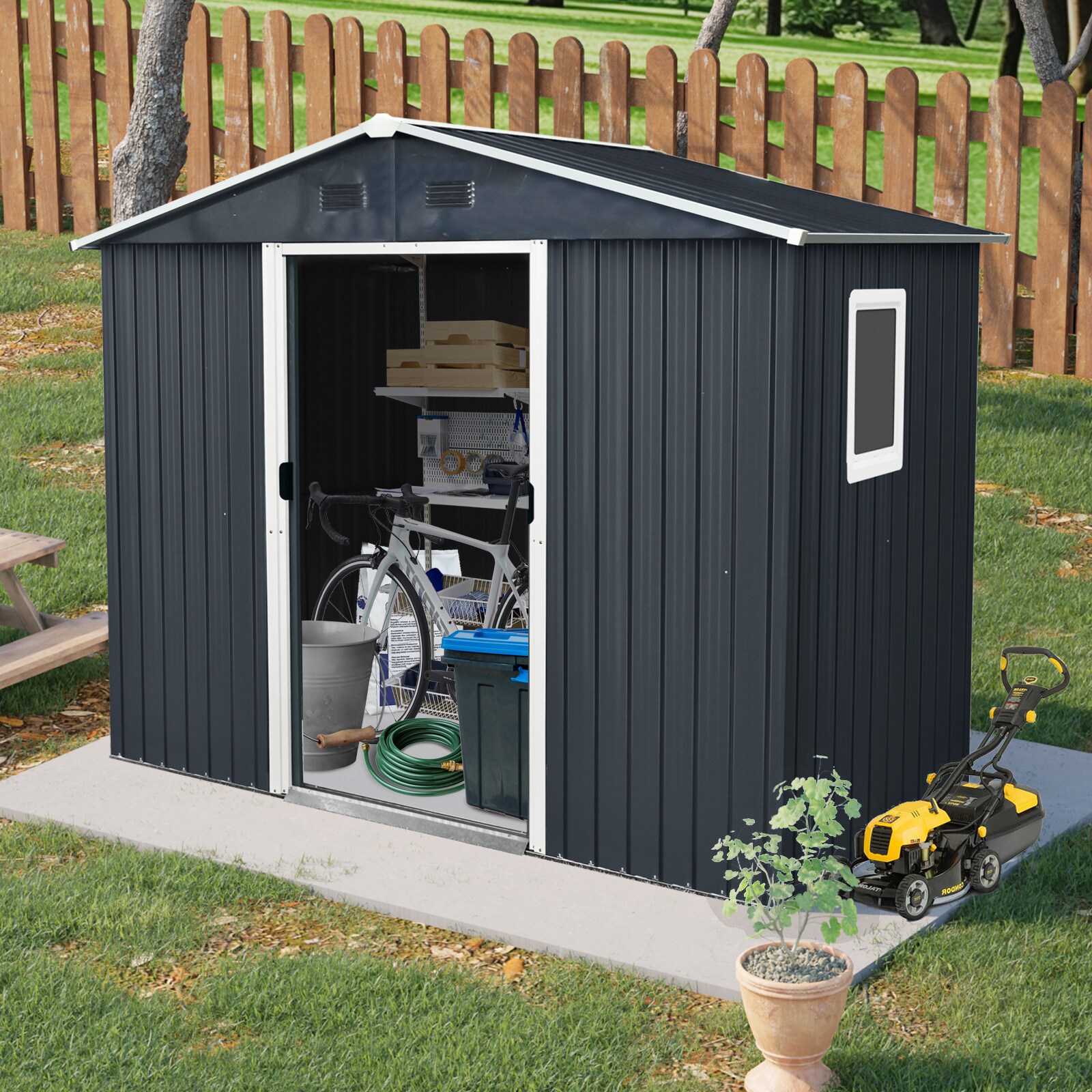 Poinic CURDS-P185267-540 Metal-Storage-Buildings-Sheds - View #4