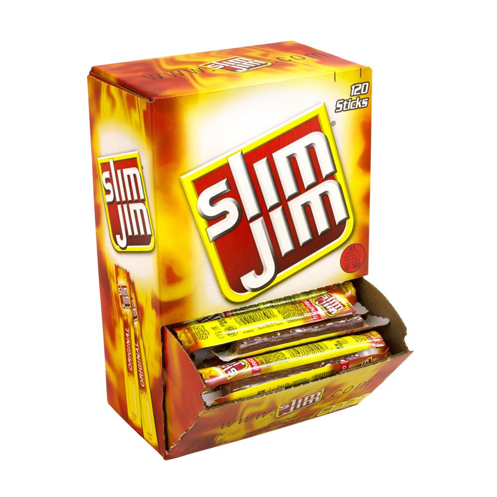 Slim Jim Slim Jim Snack Sized Smoked Meat Sticks Original 028 Oz 120 In The Snacks And Candy 4182