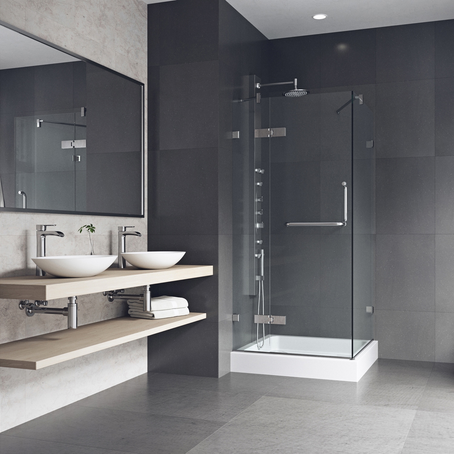 VIGO VG6011CHCL32W Alcove-Shower-Kit - View #4