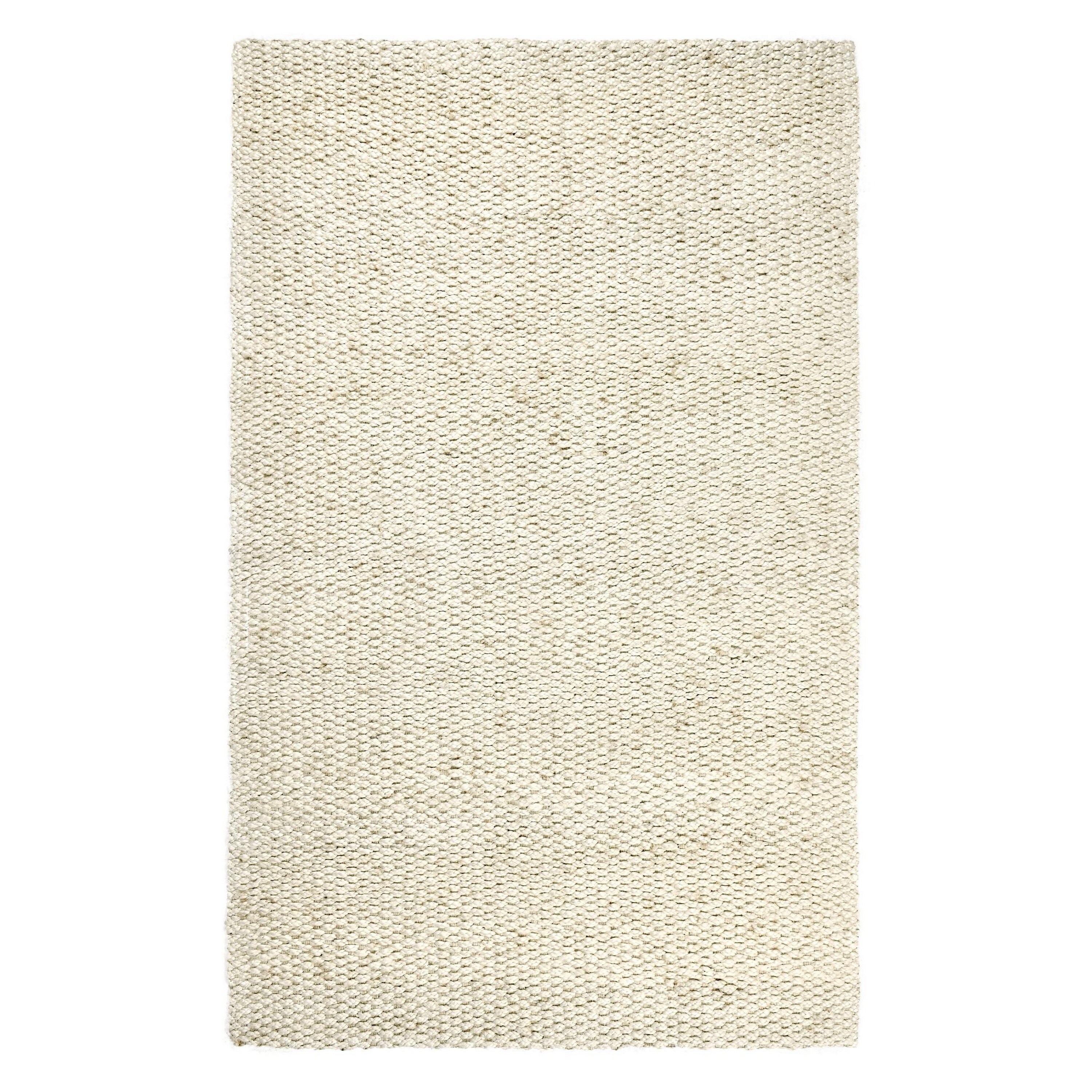 Benzara BM319611 Tufted Cotton/Jute Ivory Rectangular Indoor/Outdoor Area rug