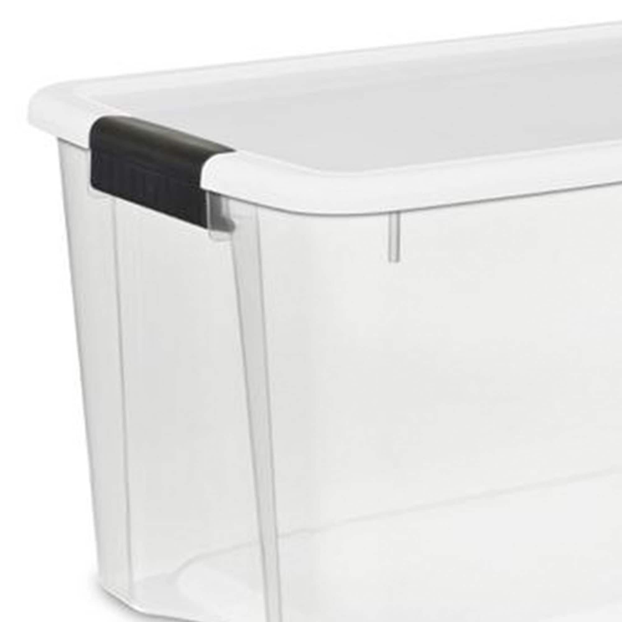 7.5 Lt Plastic Storage Box with Locking Lid, Clear