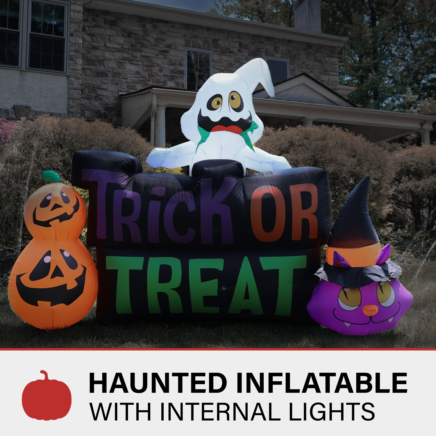 Haunted Hill Farm 5.5ft Freestanding Trick or Treat Inflatable in the