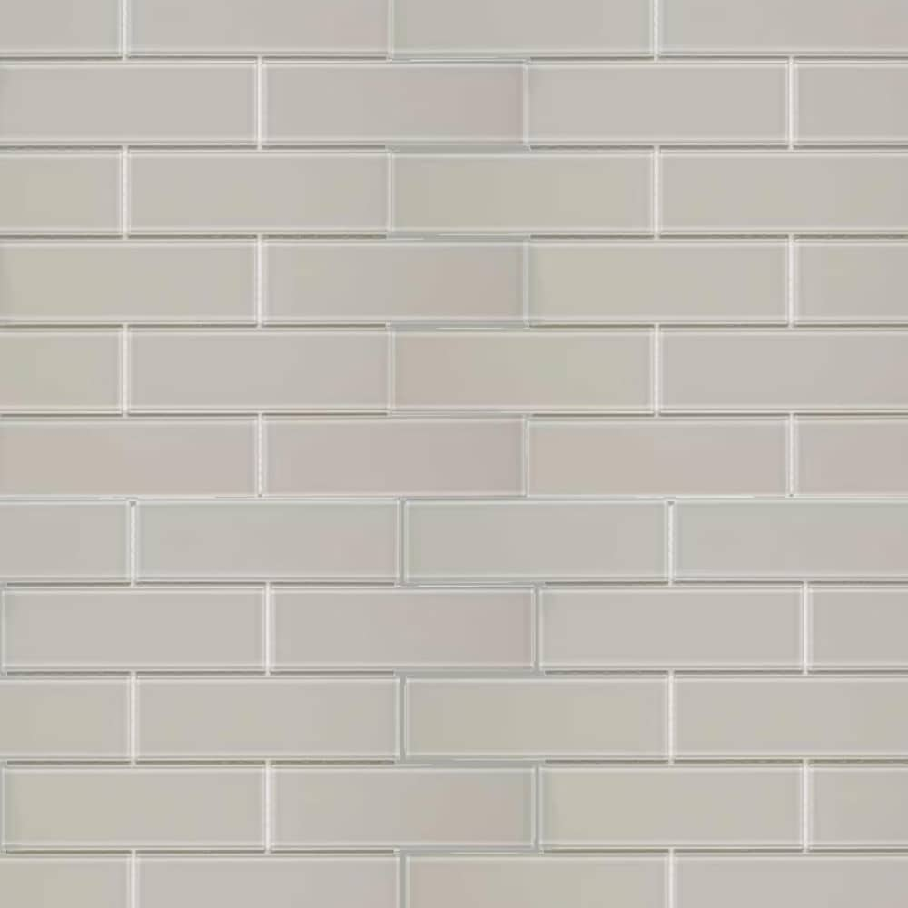 Highlight 12-in x 14-in Glossy Glass Brick Subway Wall Tile (14.52-sq. ft/ Carton) | - Elida Ceramica LW230131037