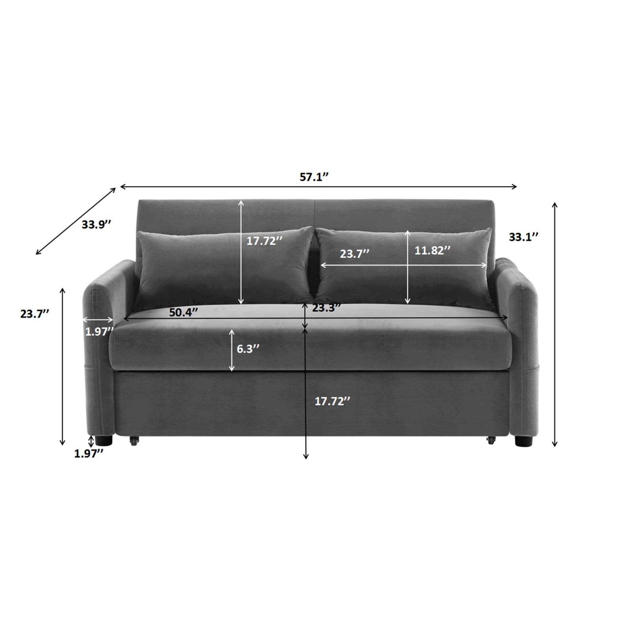 JASMODER L2033DGREY Sofas-Loveseats - View #2