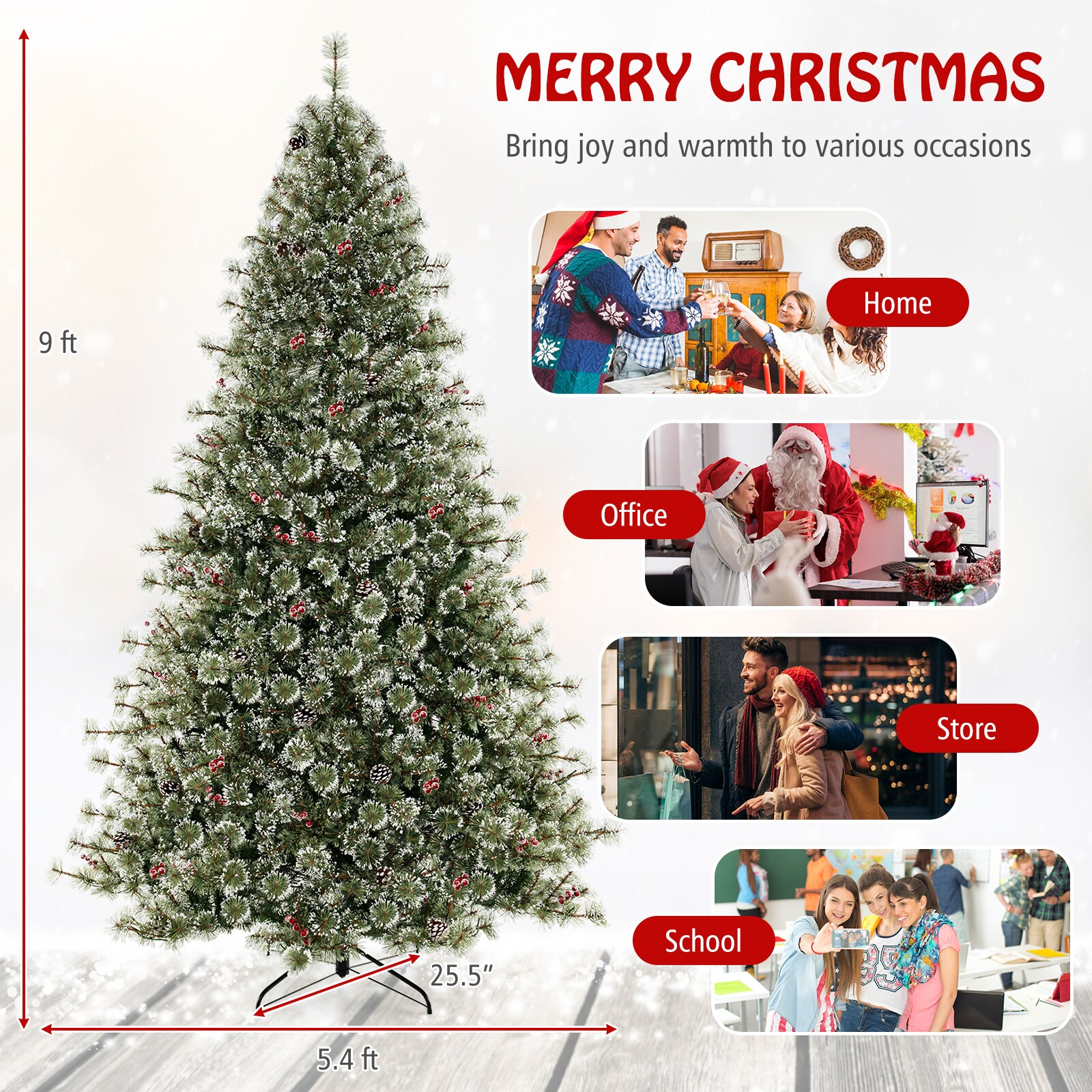 LIVIZA HYG24968US-L Artificial-Christmas-Trees - View #3