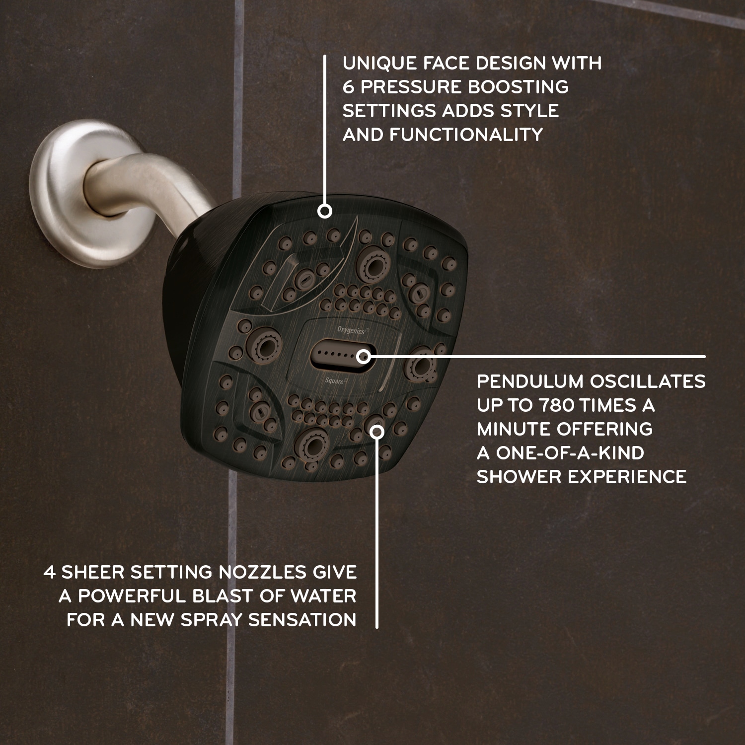 Oxygenics 35089 Fixed-Showerhead - View #2