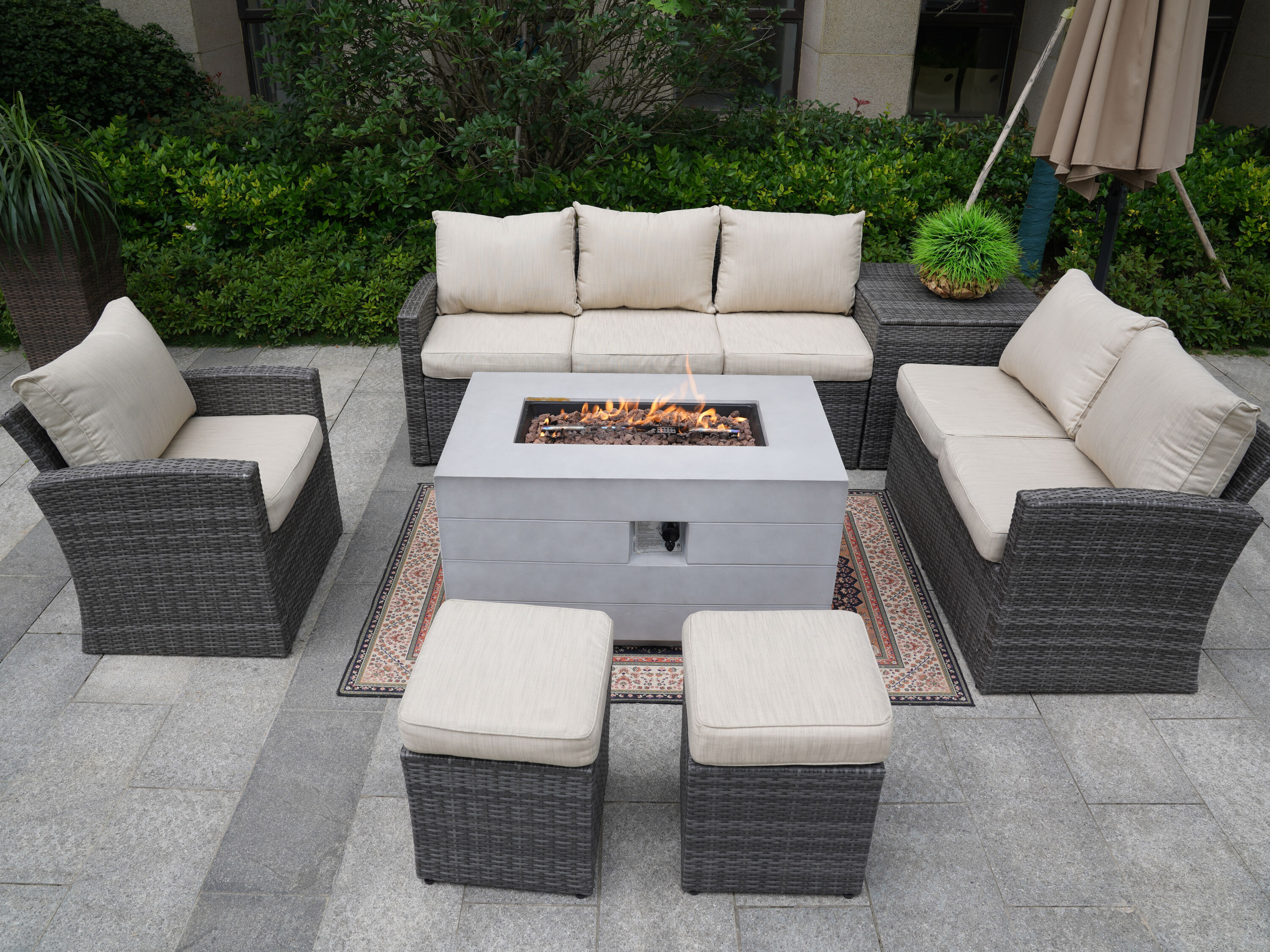 Moda Furnishings MAG-1403B-2150-G Patio-Conversation-Sets - View #3