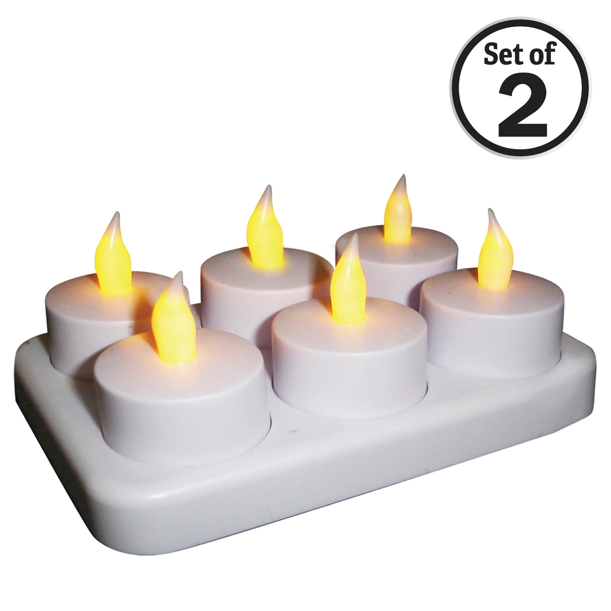 Brite Star 45-340-20 2 -Pack Unscented White Flameless Battery operated candle
