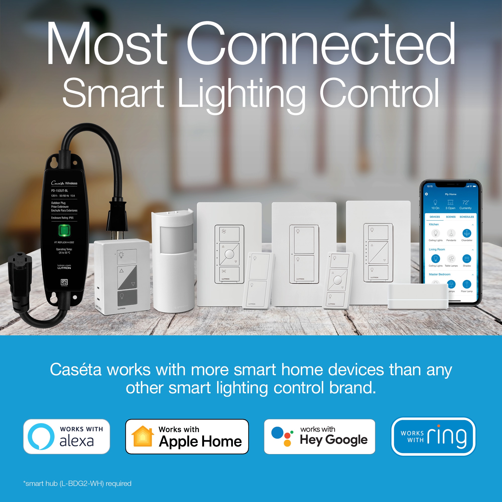 Lutron P-PKG1OUT-BL-R Lamp-Light-Controls - View #6